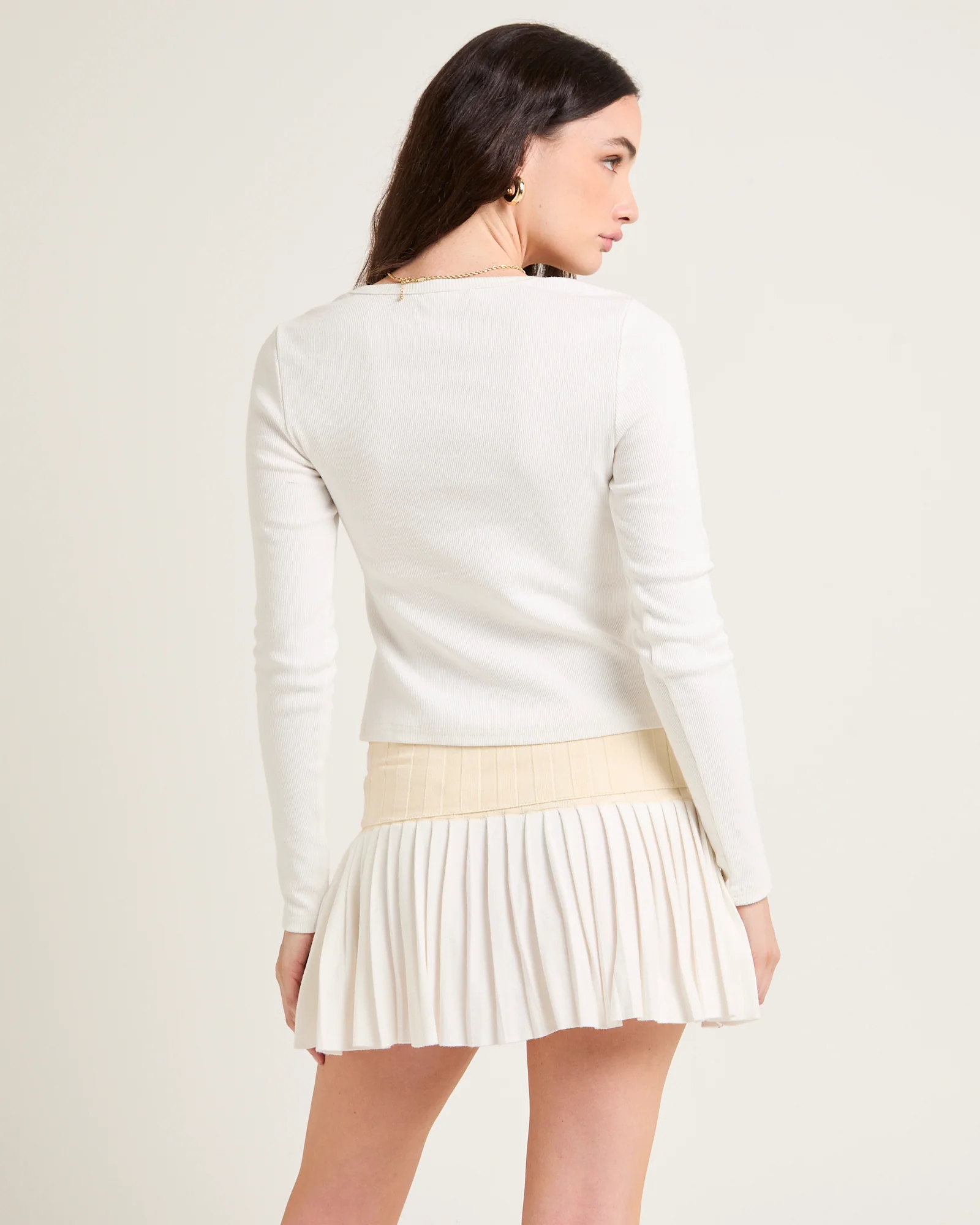 Maddy Button Asymmetric Top - Image 2