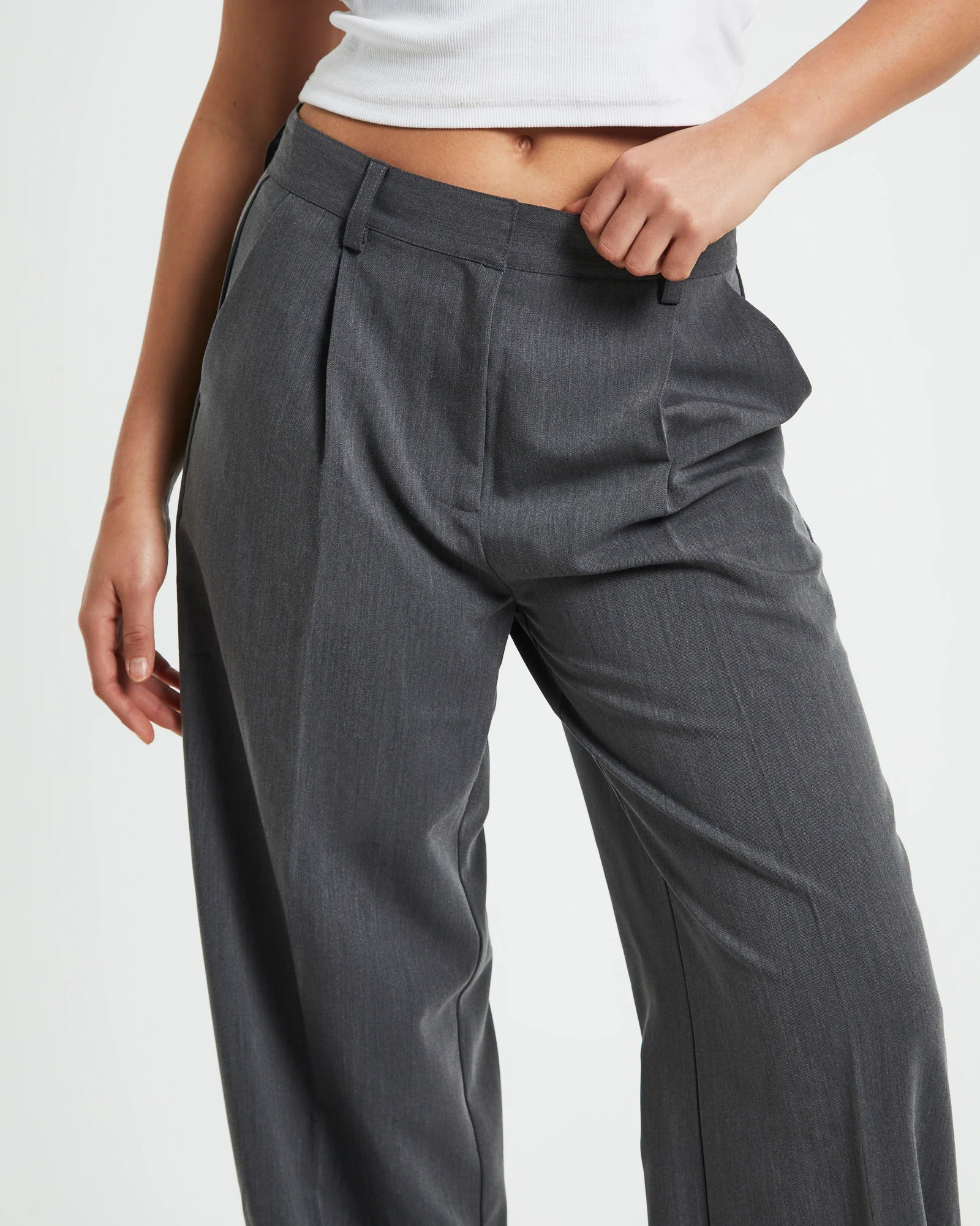 Maeve Wide Leg Pants in Slate Grey - Image 6