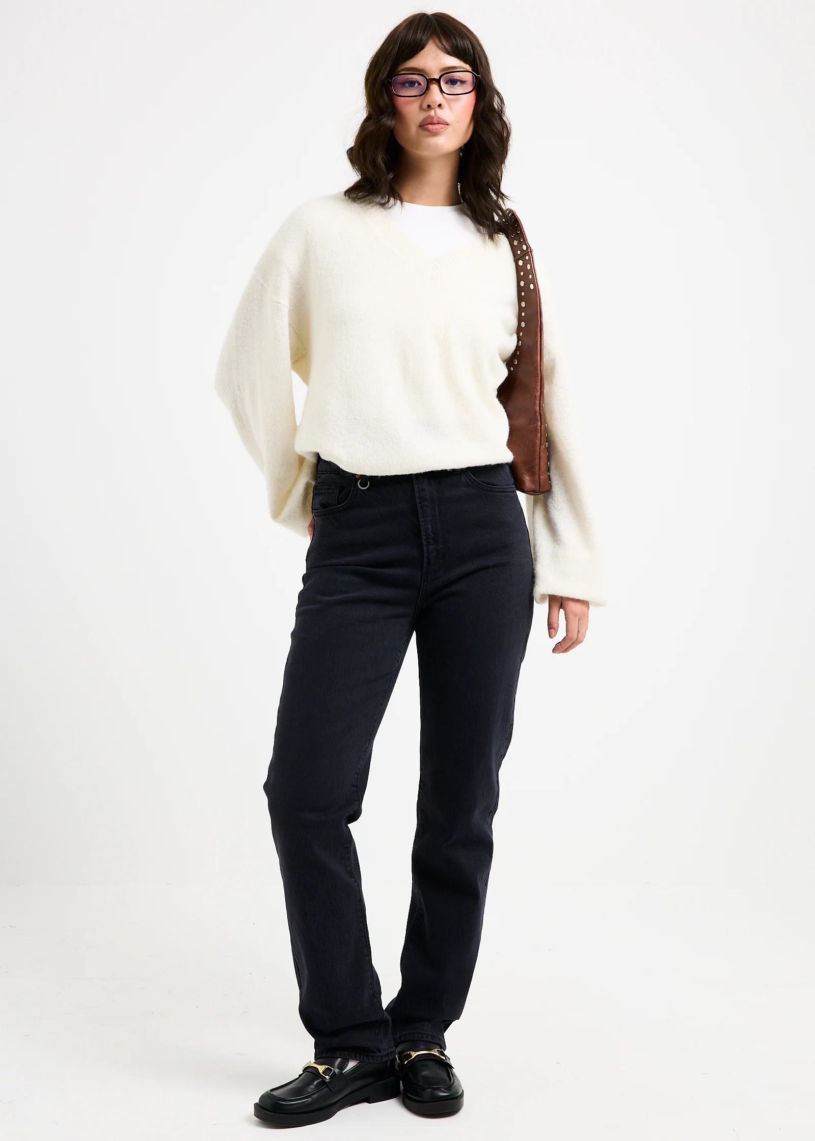 Maisie Plunge V-Neck Knit - Image 2