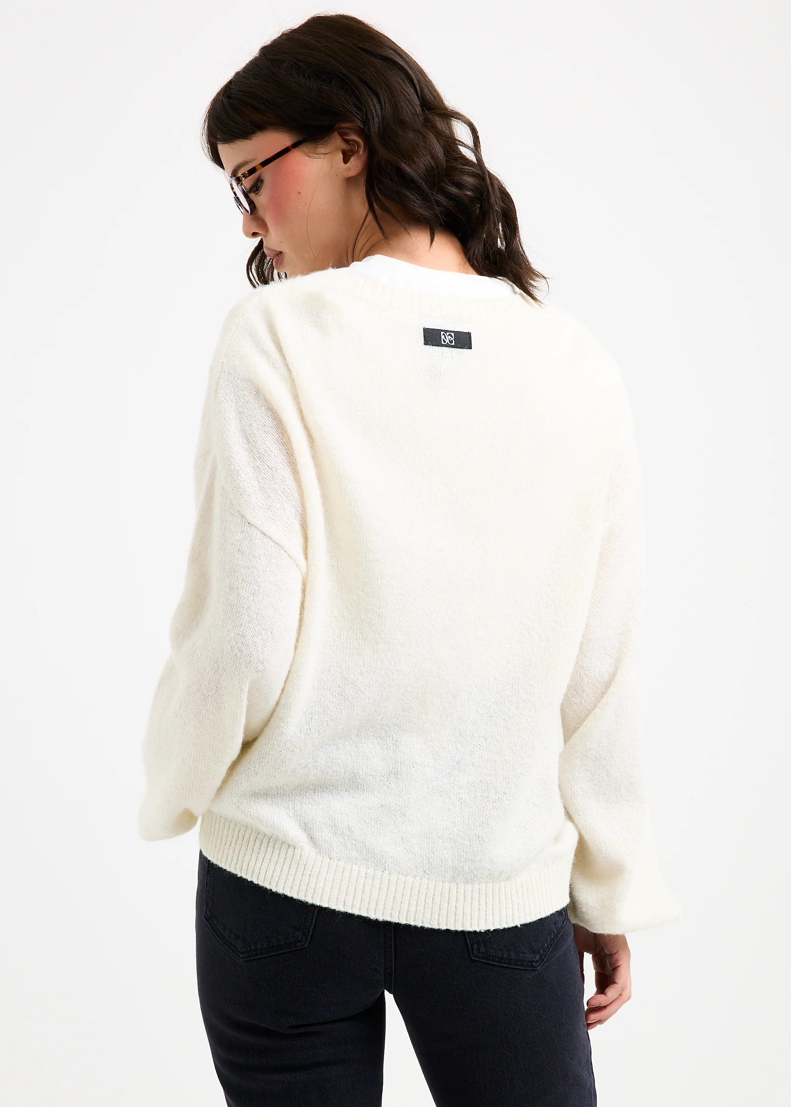 Maisie Plunge V-Neck Knit - Image 3
