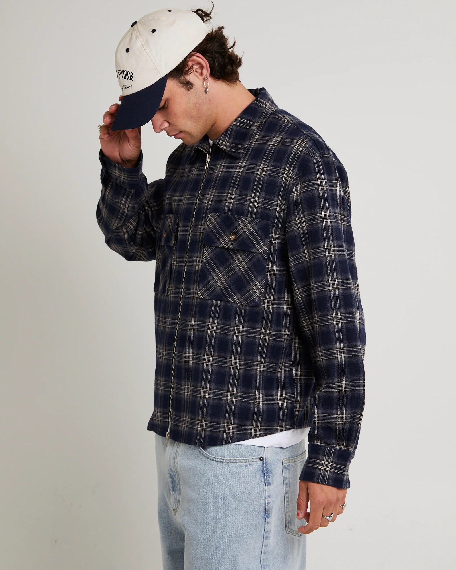 Maker Zip Up Long Sleeve Shirt - Image 5
