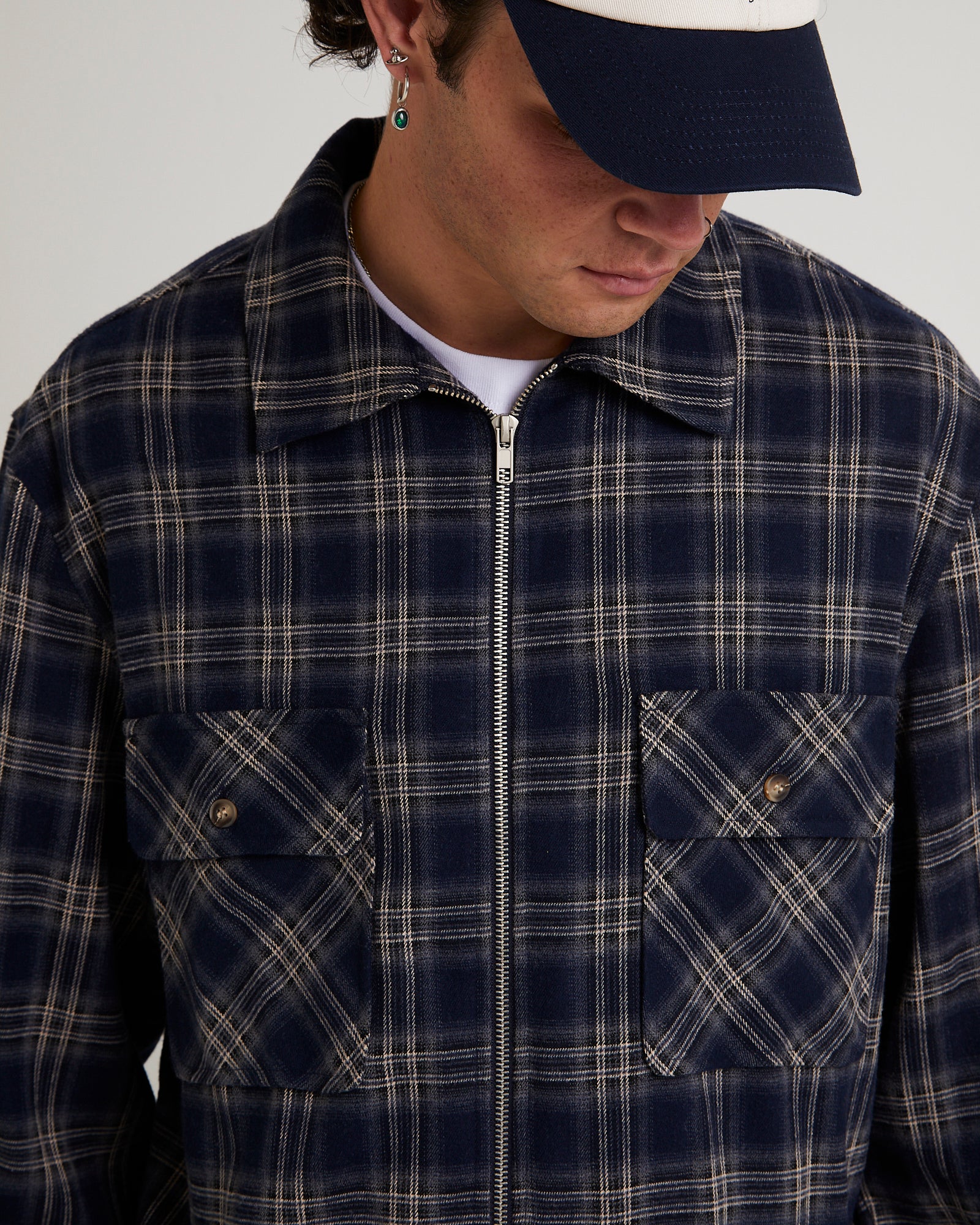 Maker Zip Up Long Sleeve Shirt - Image 6