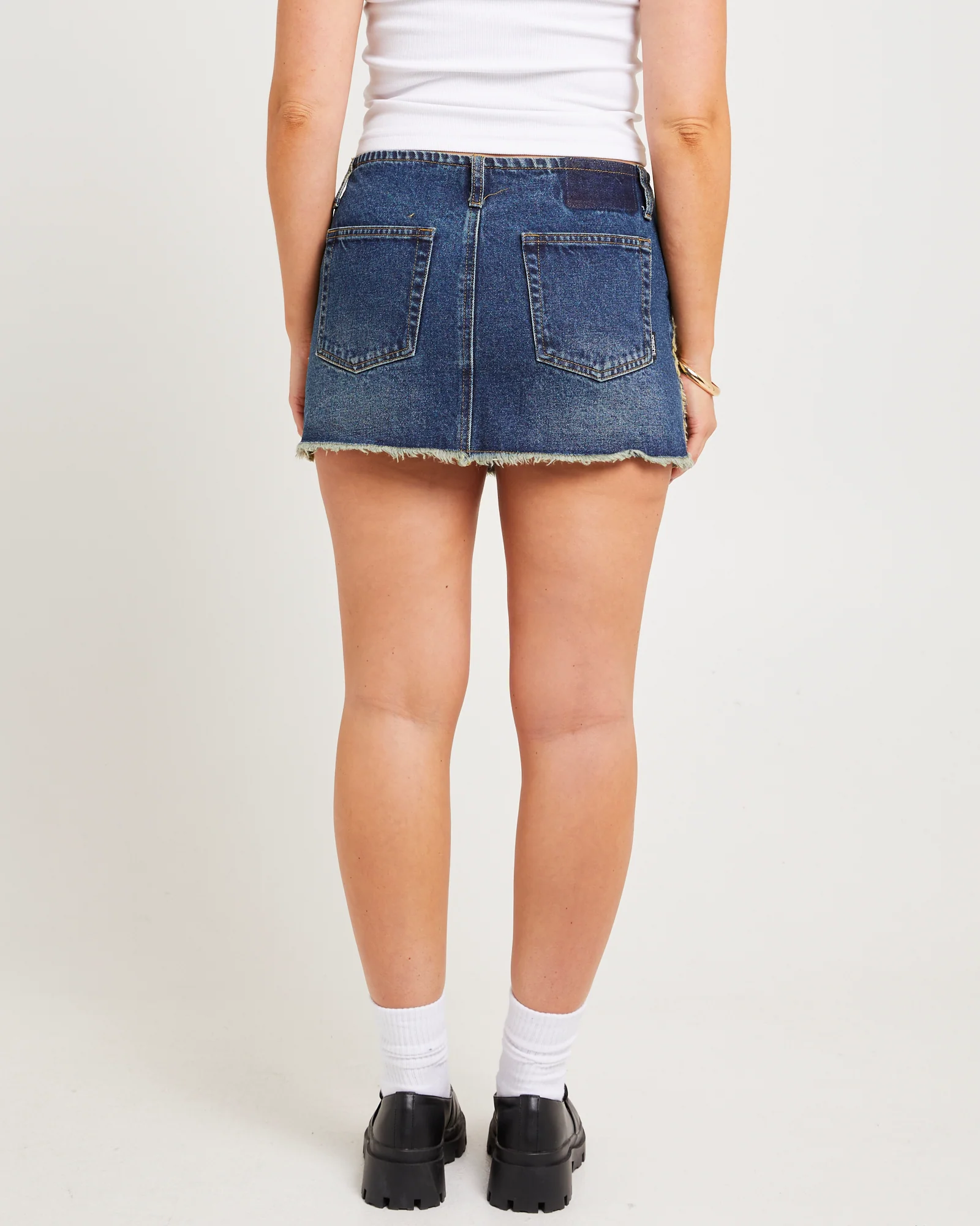 Manilla Denim Mini Skirt - Image 2