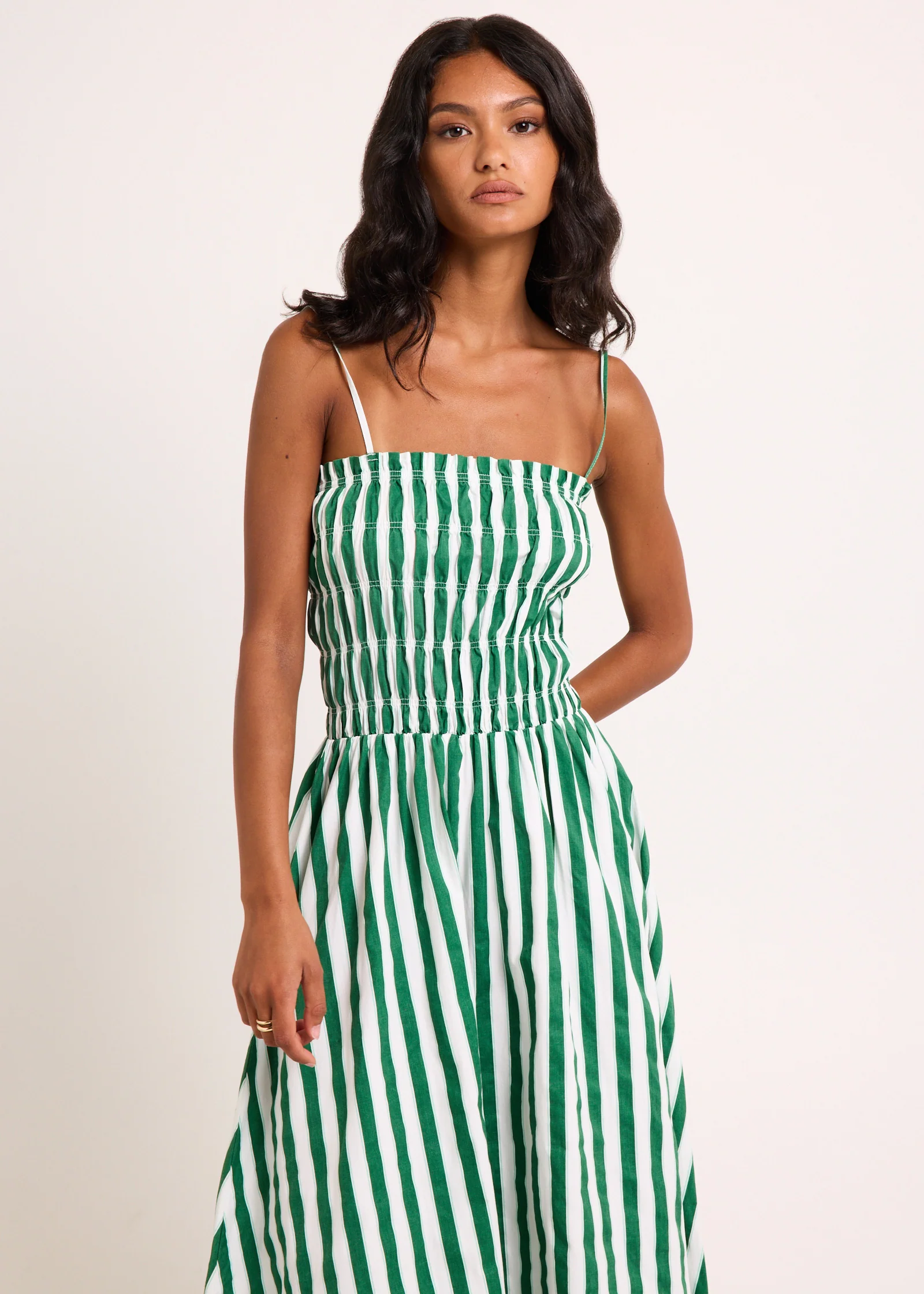 Manon Shirred Maxi Dress - Image 2