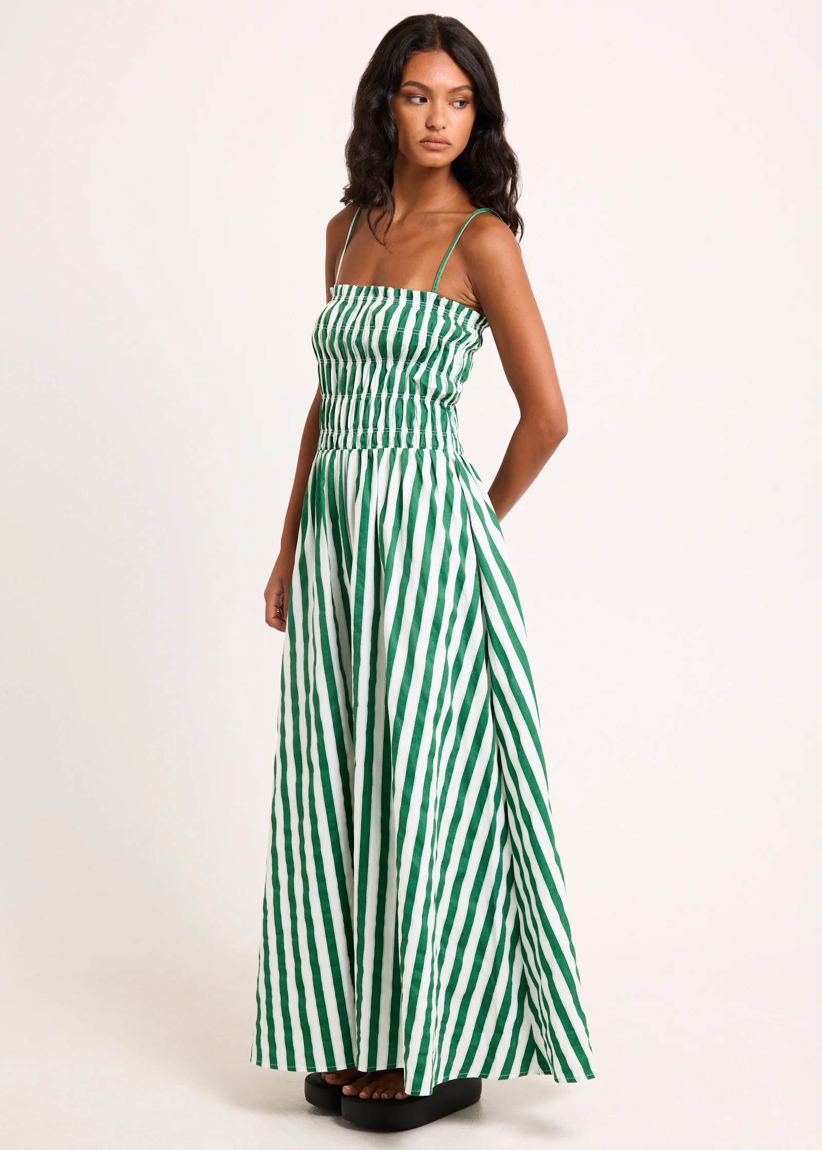 Manon Shirred Maxi Dress - Image 4