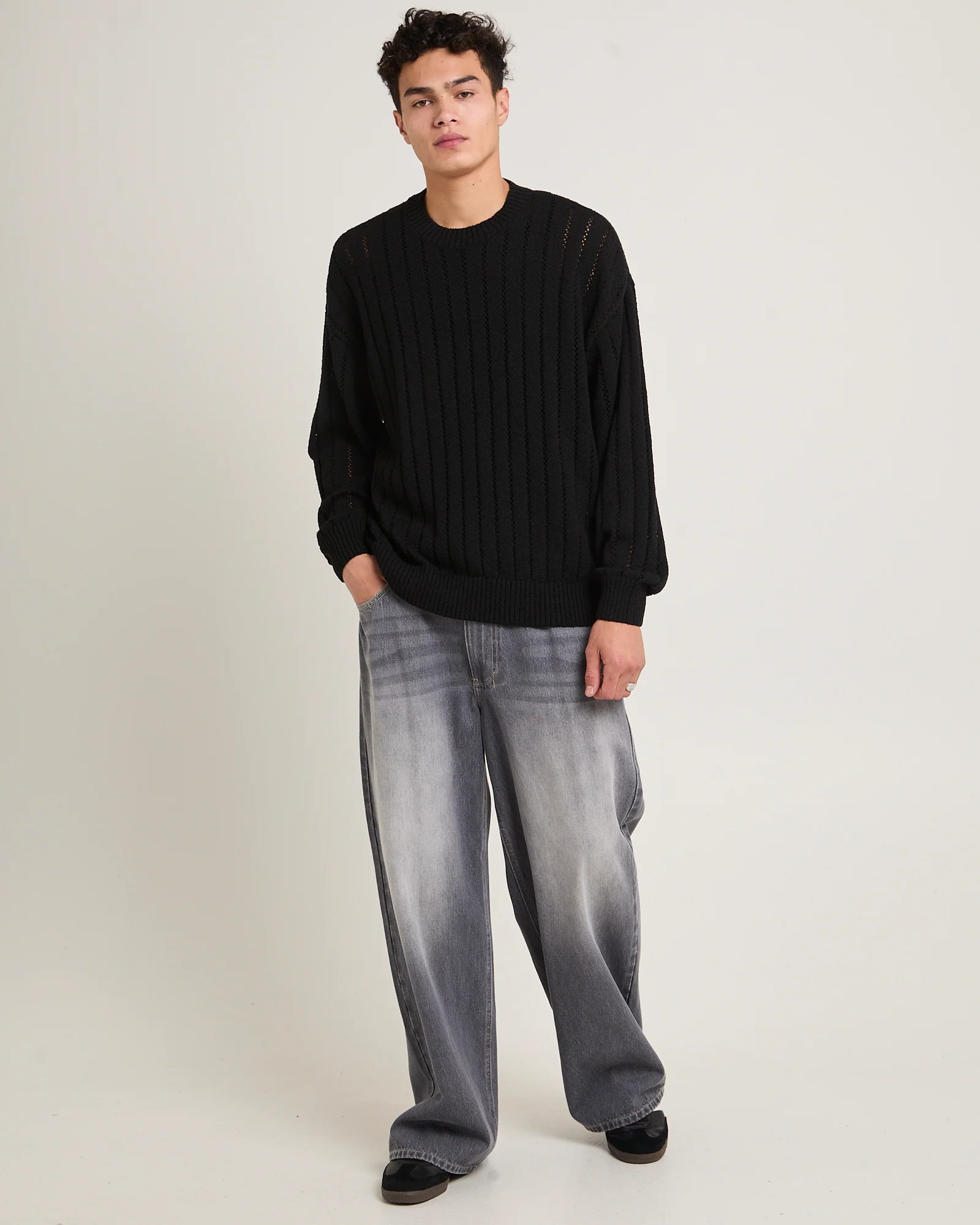 Manual Knit Crew Jumper - Image 3