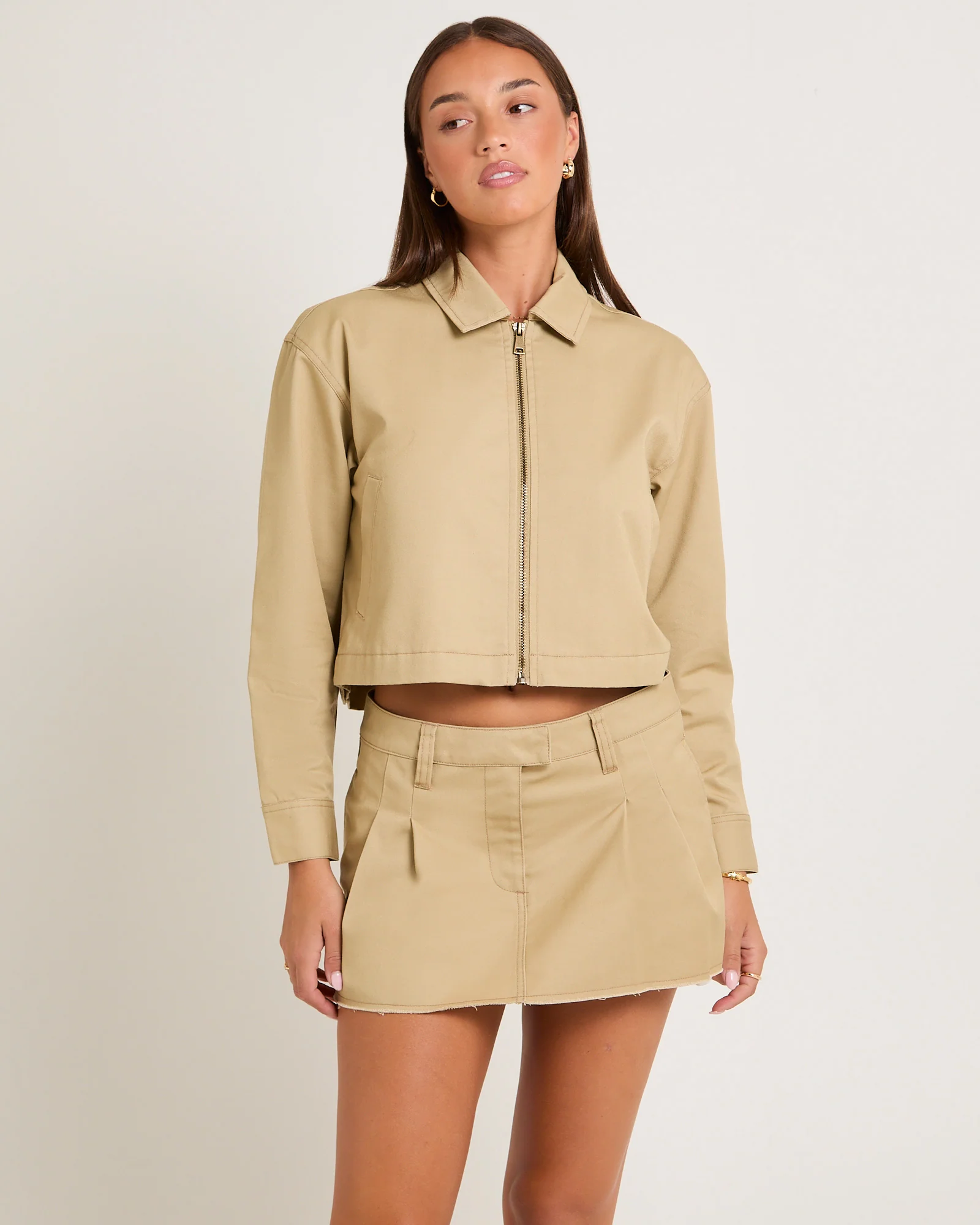 Margot Crop Twill Jacket - Image 3