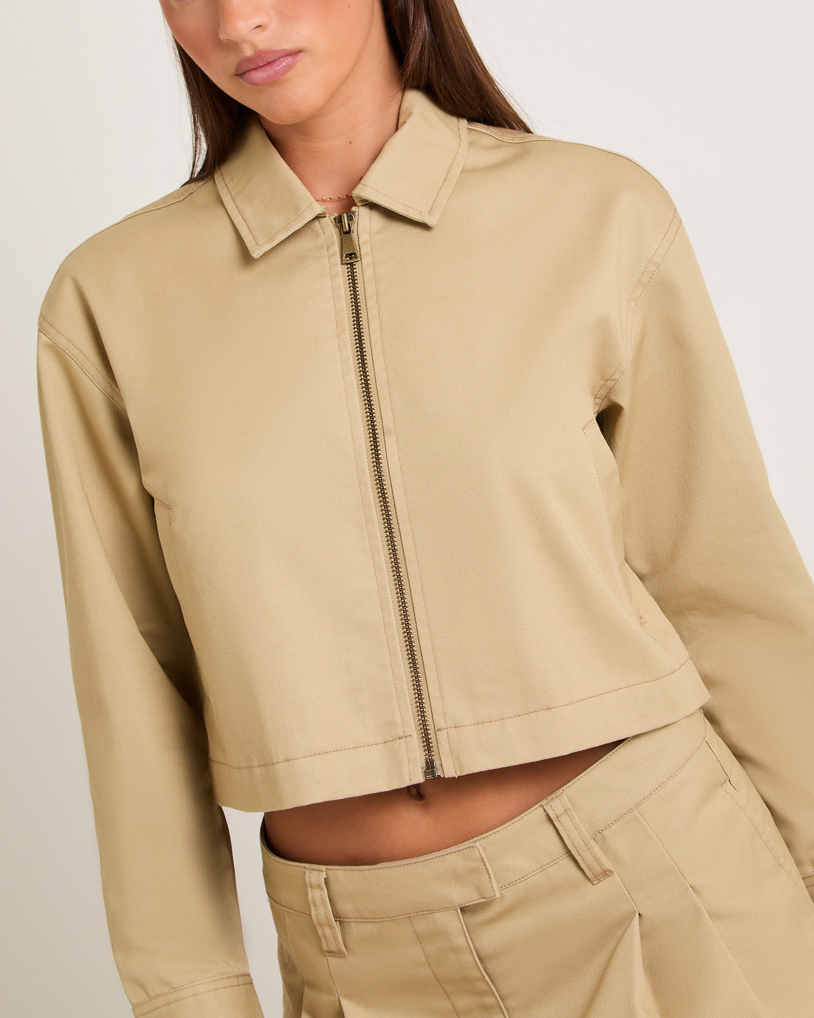Margot Crop Twill Jacket - Image 7