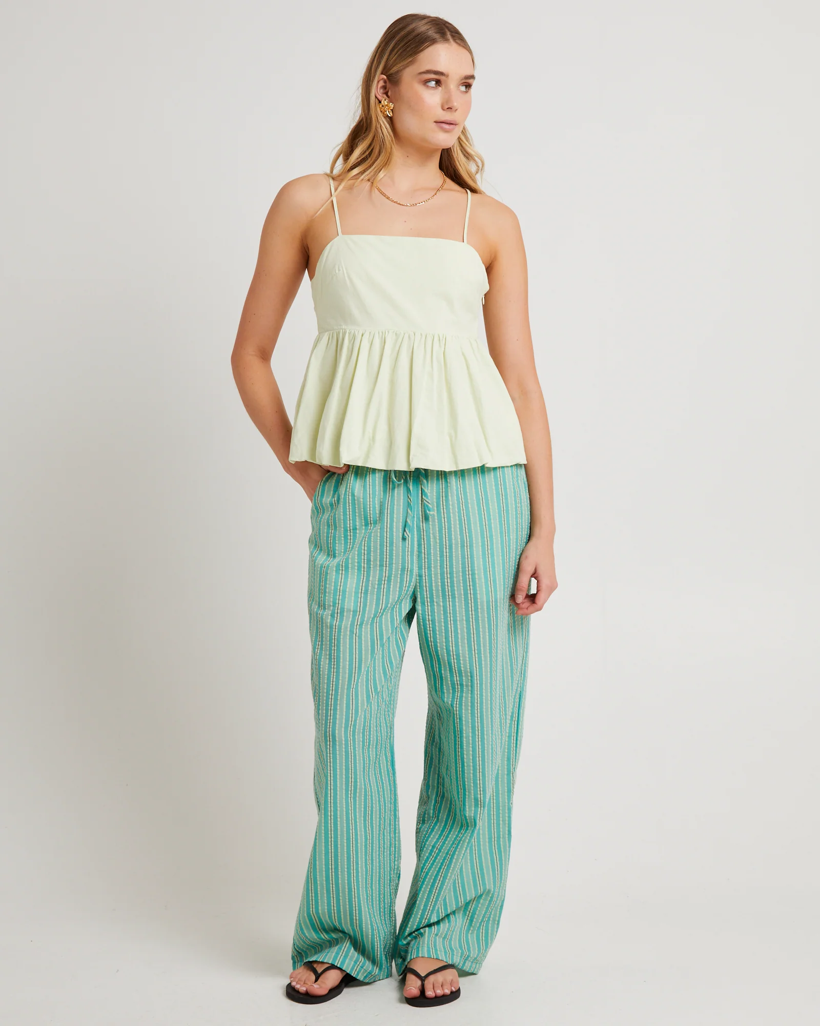Marina Bubble Hem Top - Image 4