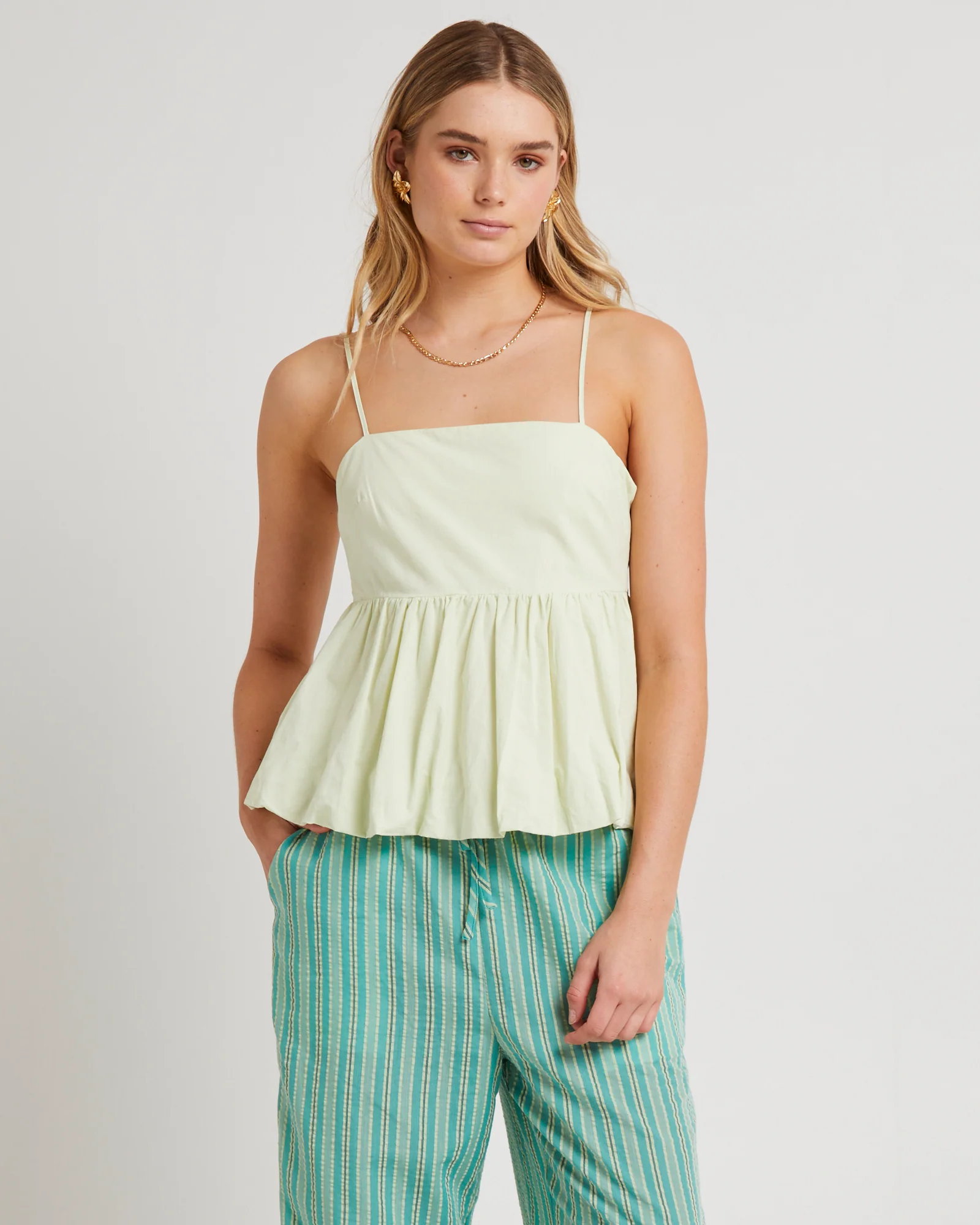 Marina Bubble Hem Top - Image 5