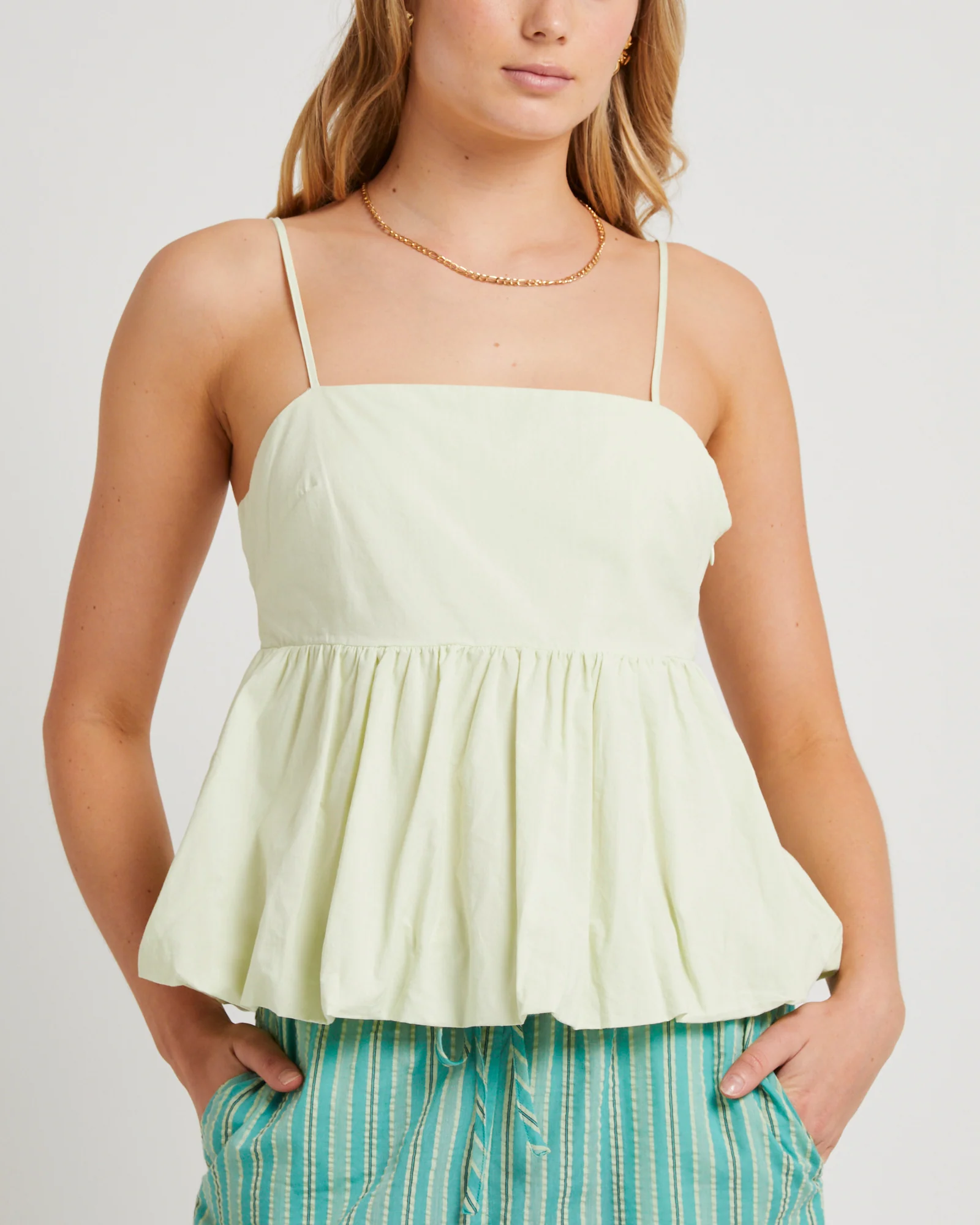 Marina Bubble Hem Top - Image 8