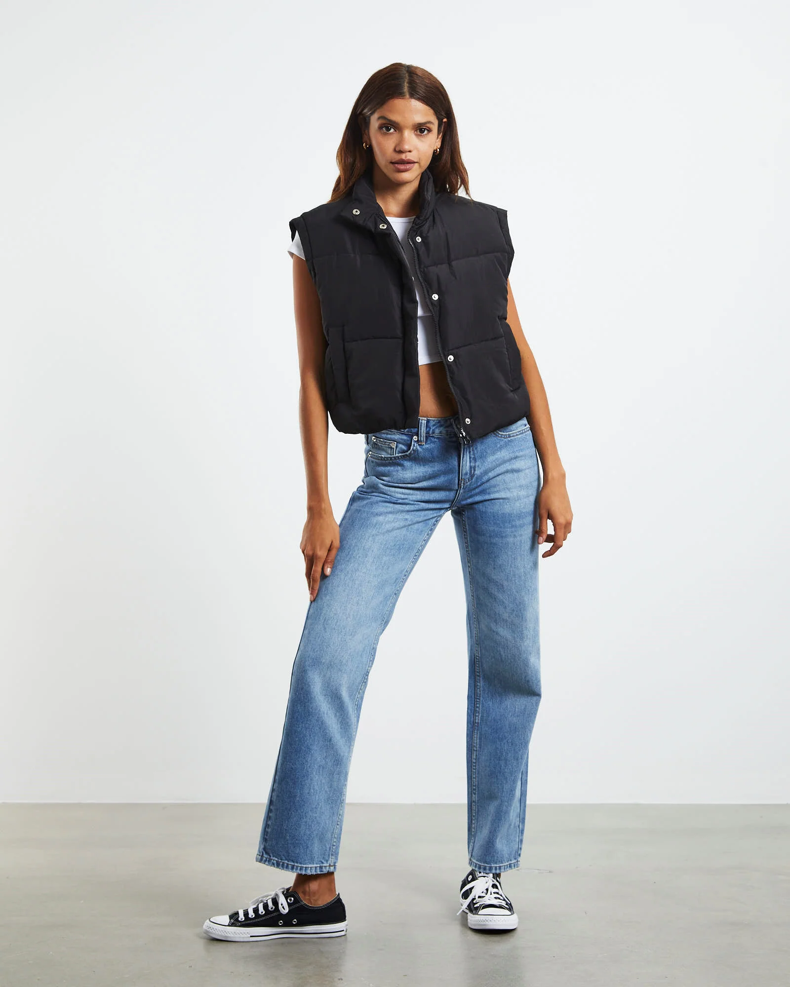Marley Low Rise Straight Leg Jeans 90's Blue - Image 3
