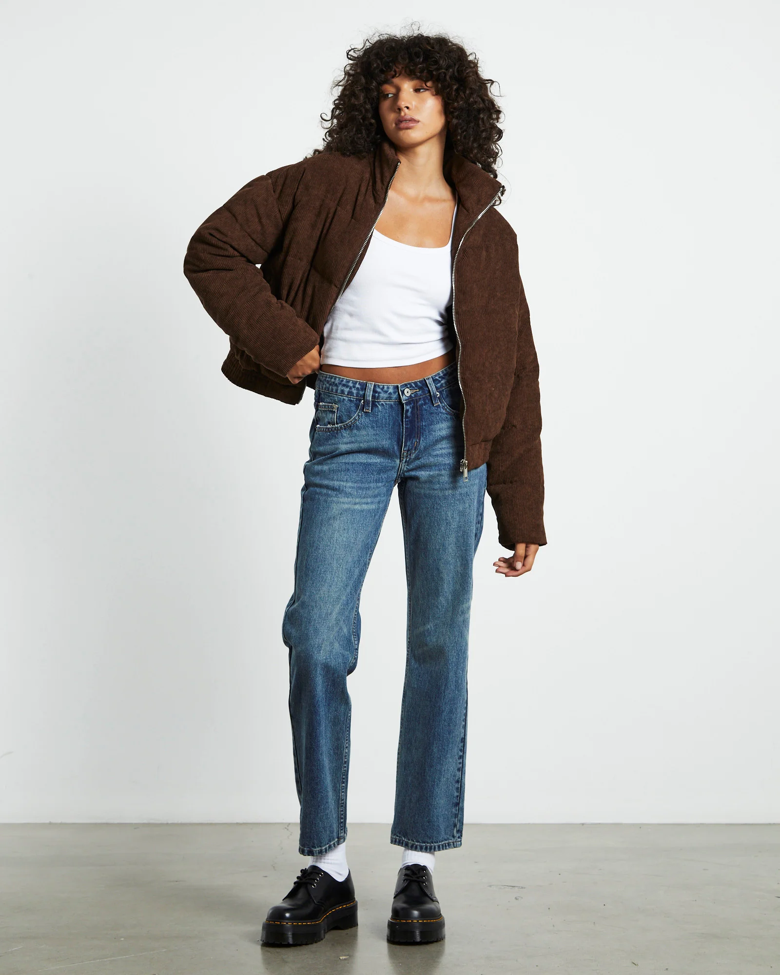 Marley Low Rise Straight Leg Jeans Vintage Tint Blue - Image 3