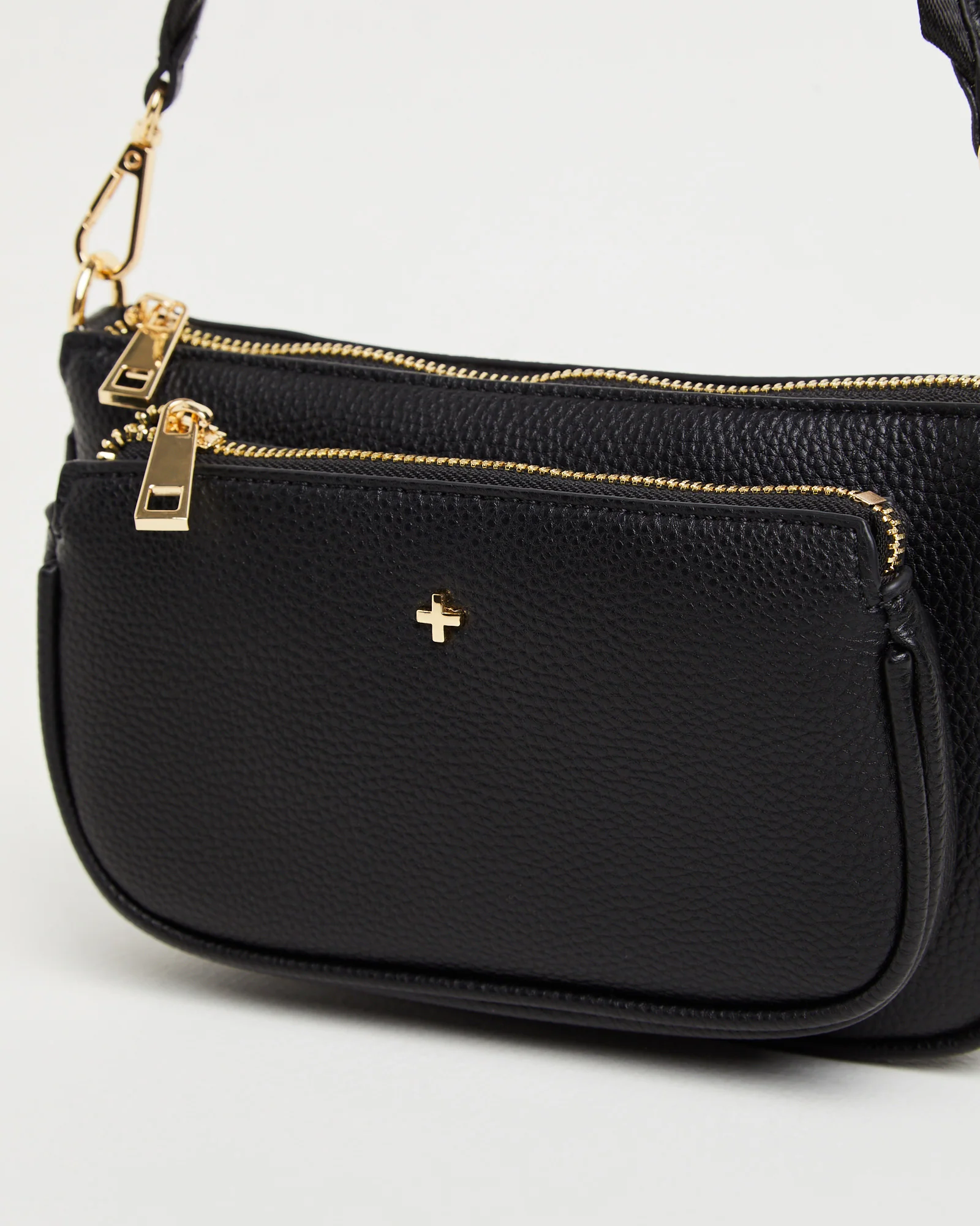 Marmont Double Pouch Cross Body Bag in Black - Image 3