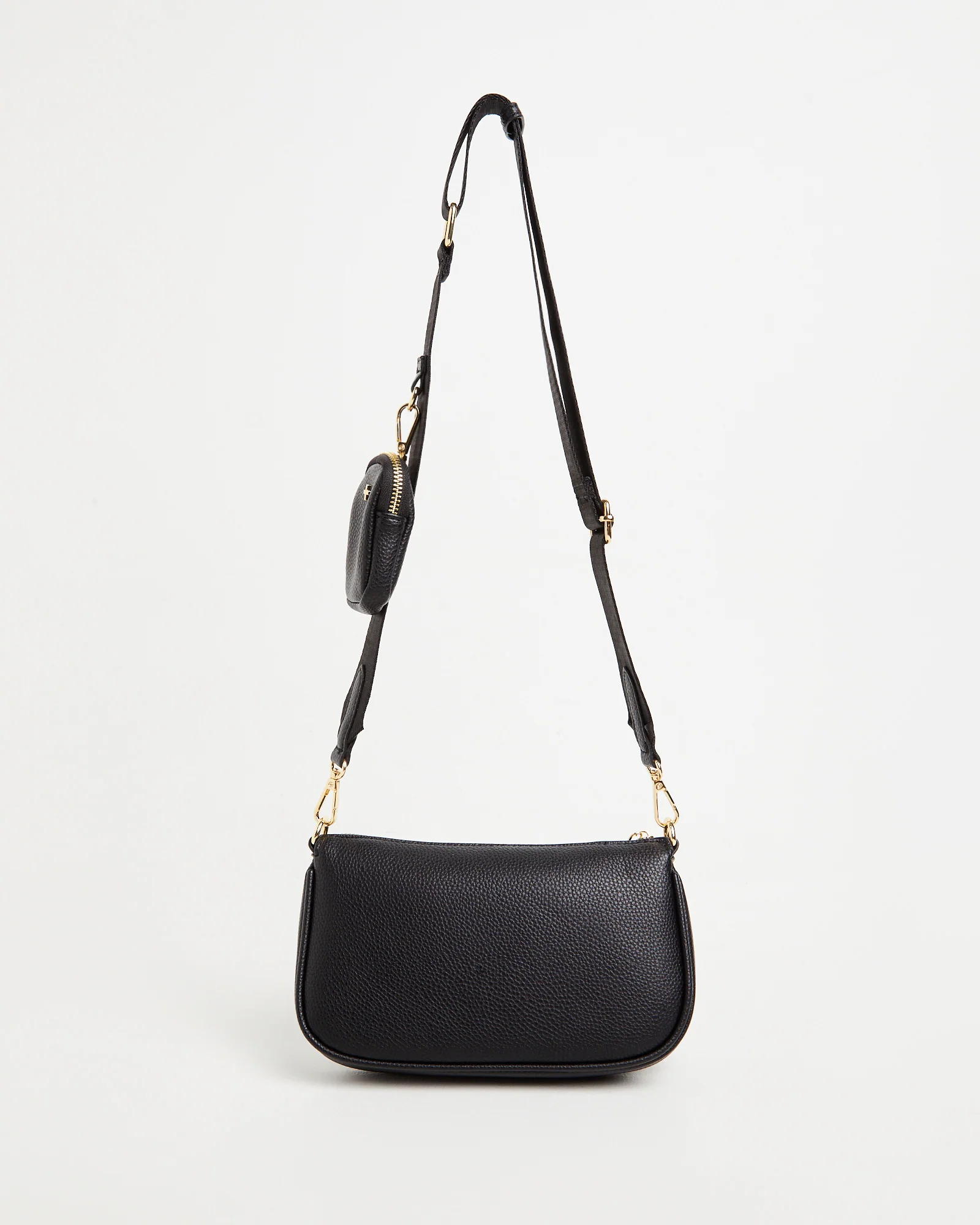 Marmont Double Pouch Cross Body Bag in Black - Image 4