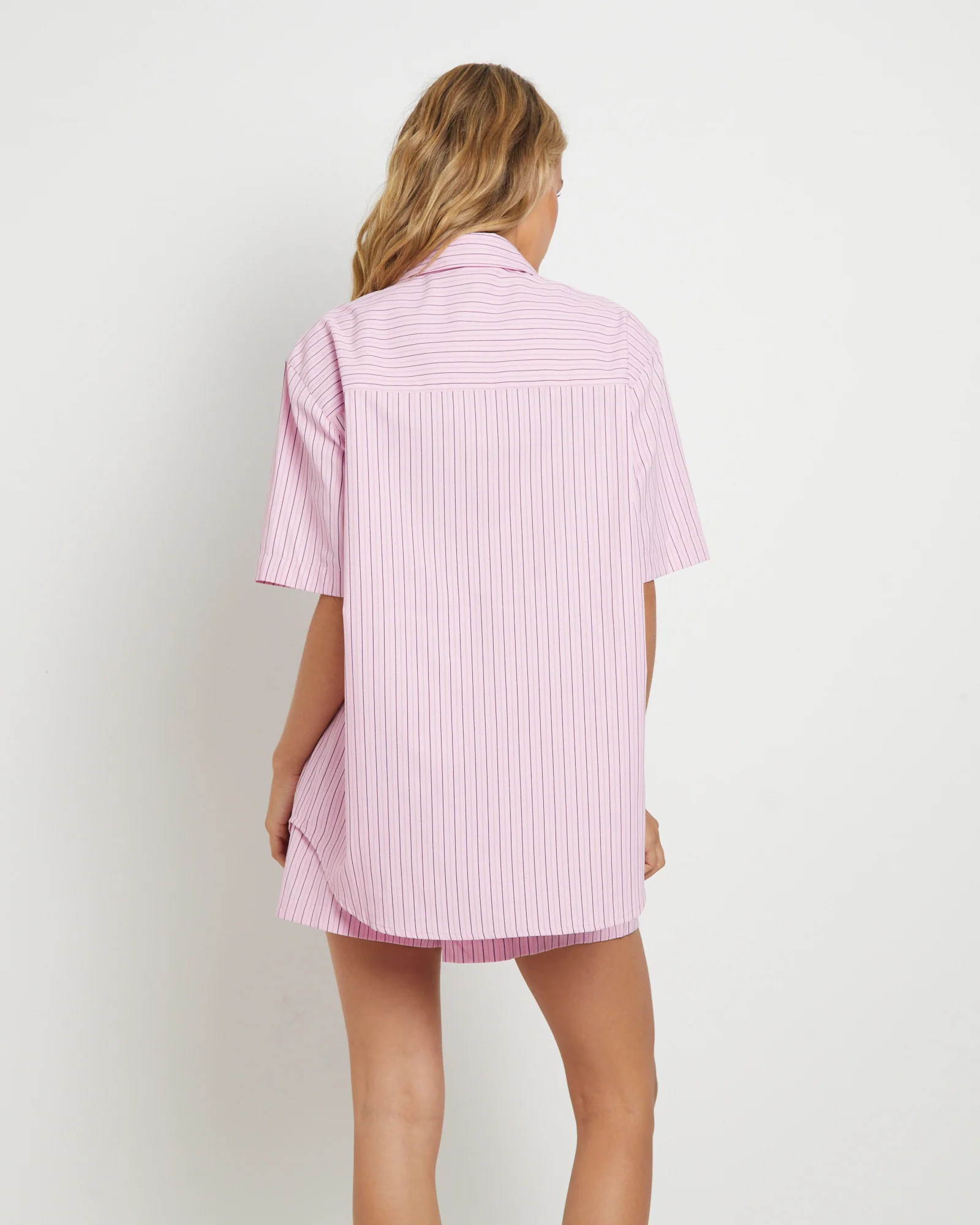 Matilda Short Sleeve Shirt in Pink - Image 2
