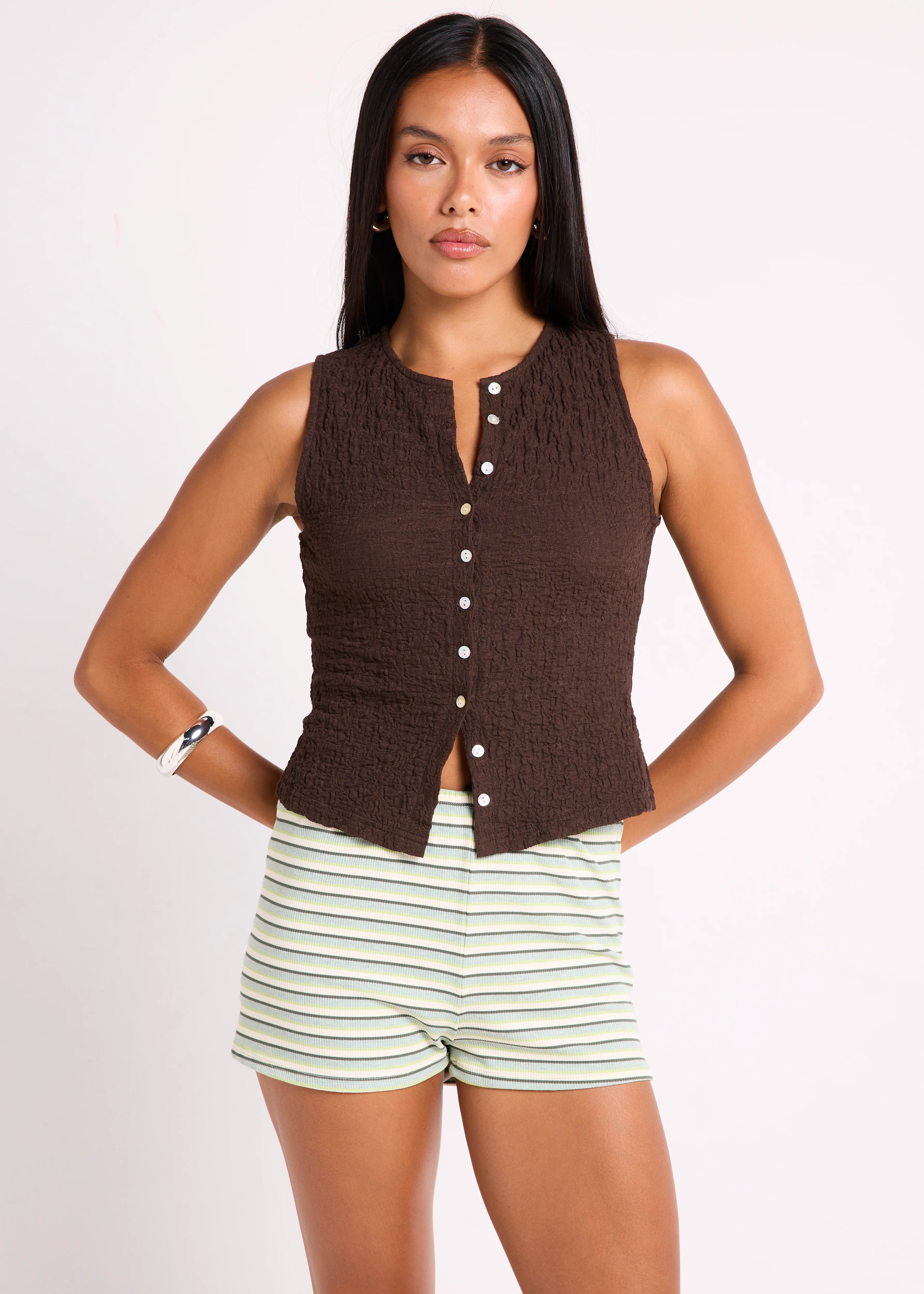 Maya Crinkled Tank - Image 3