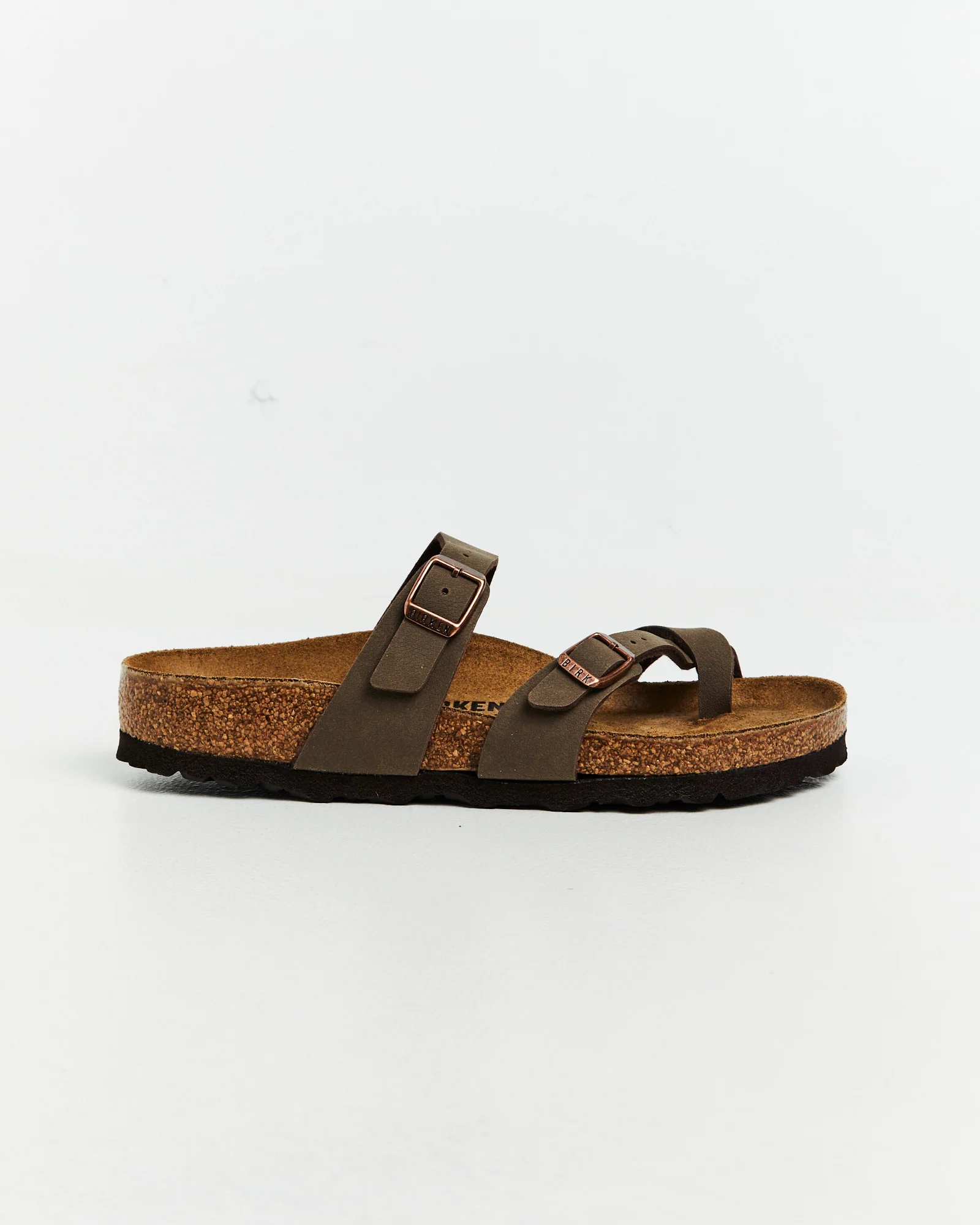 Mayari Mocca Birkibuc Regular Slides Brown - Image 2
