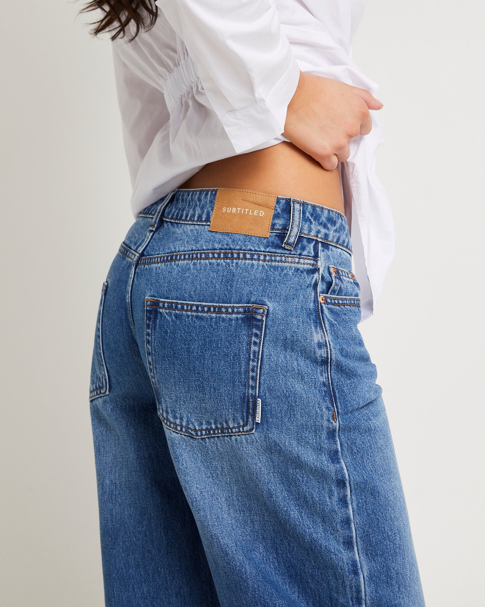 Maylee Low Rise Relaxed Denim Jeans - Image 5