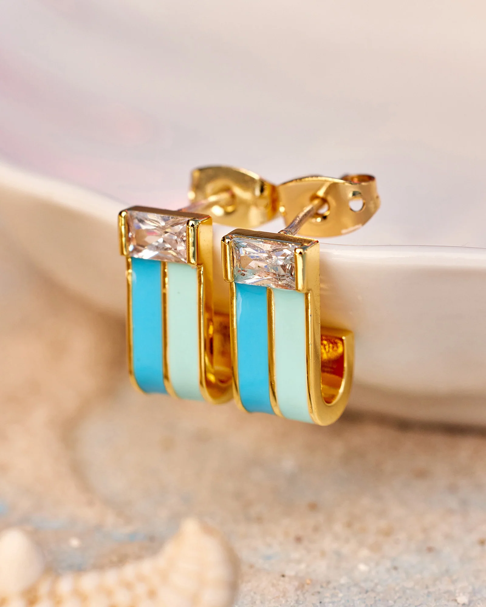 Meridian Huggie Earrings - Image 4