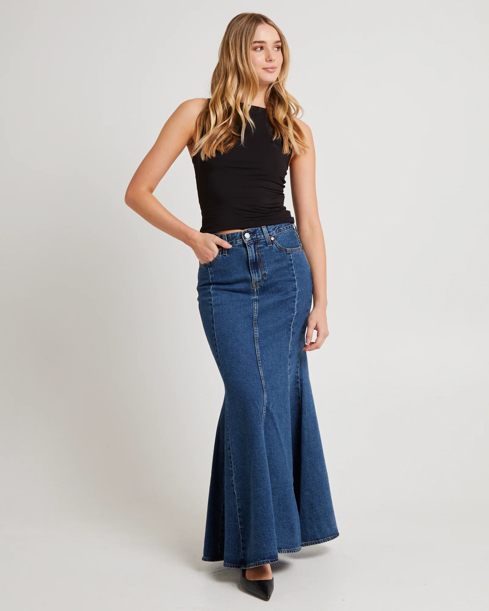 Mermaid Denim Skirt Enchantment - Image 4
