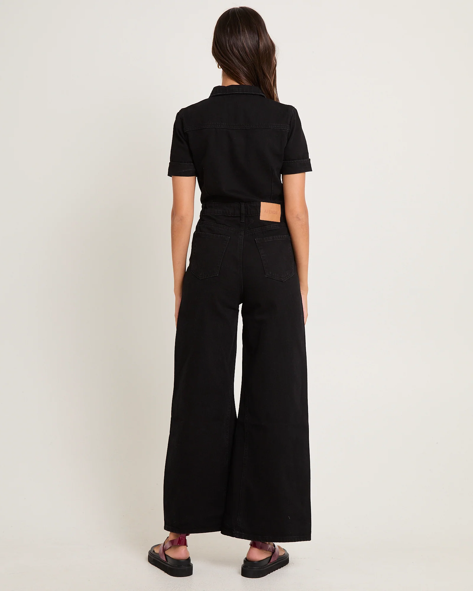 Miami Denim Flared Jumpsuit - Image 3