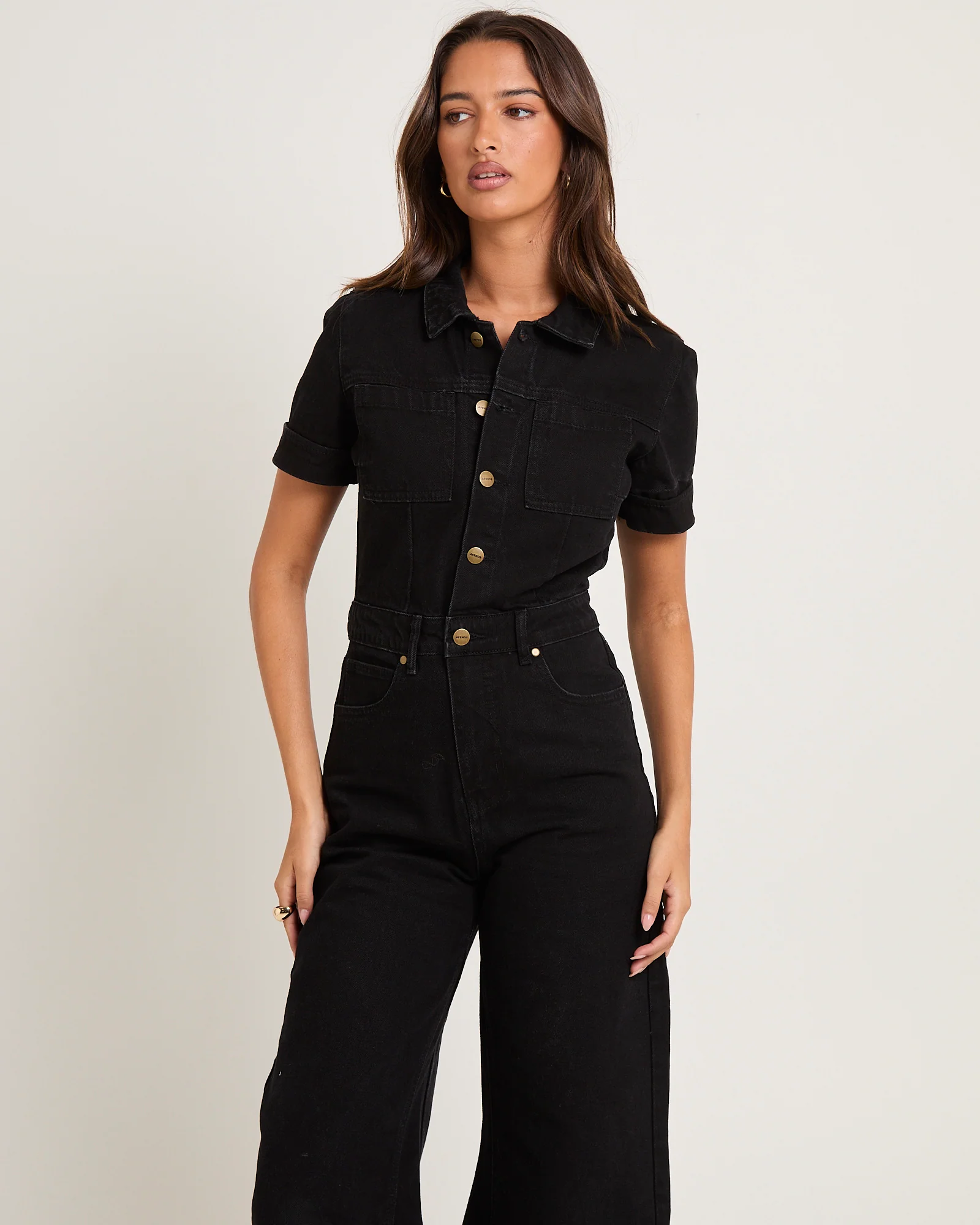 Miami Denim Flared Jumpsuit - Image 4