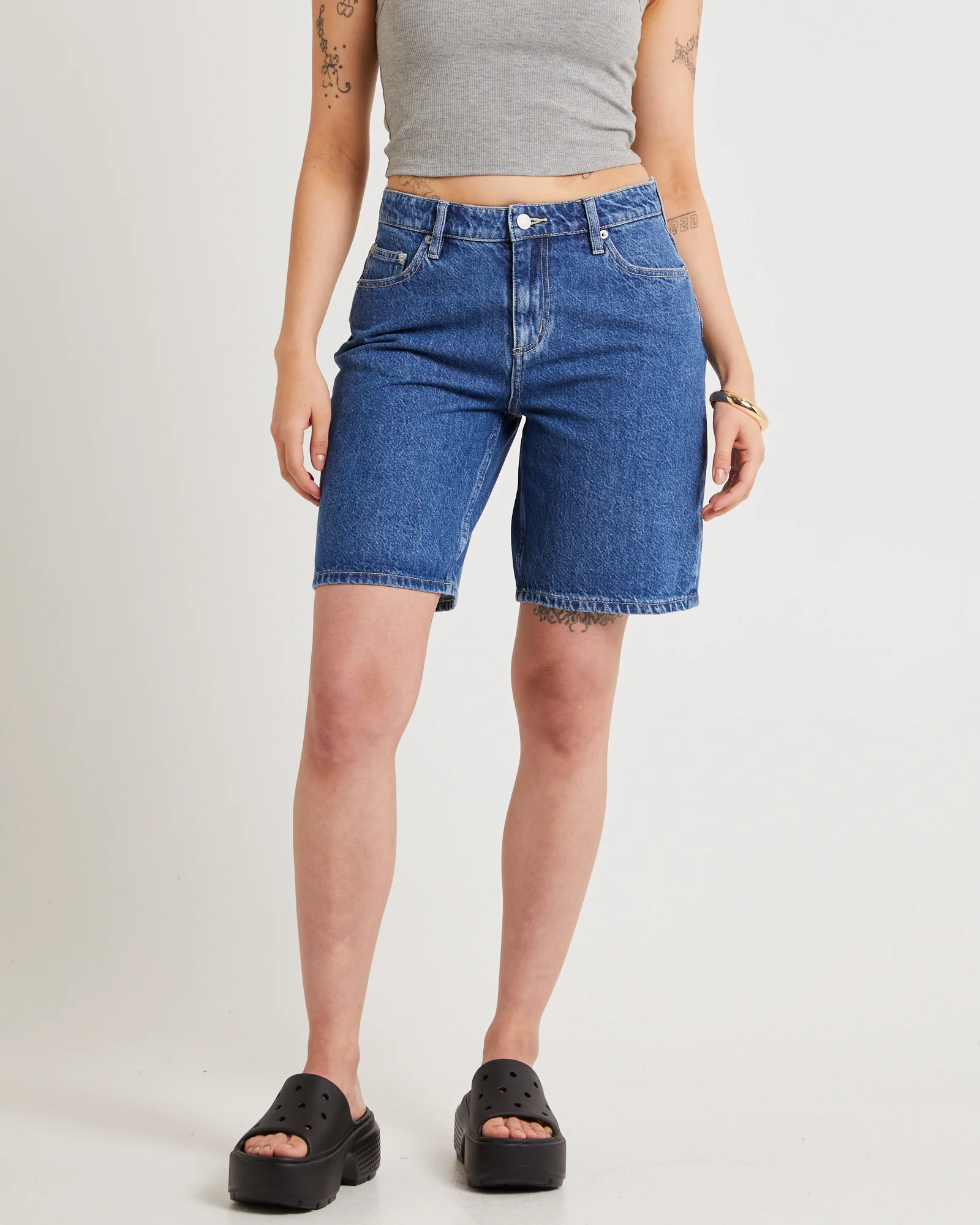 Mid Baggy Denim Shorts - Image 2