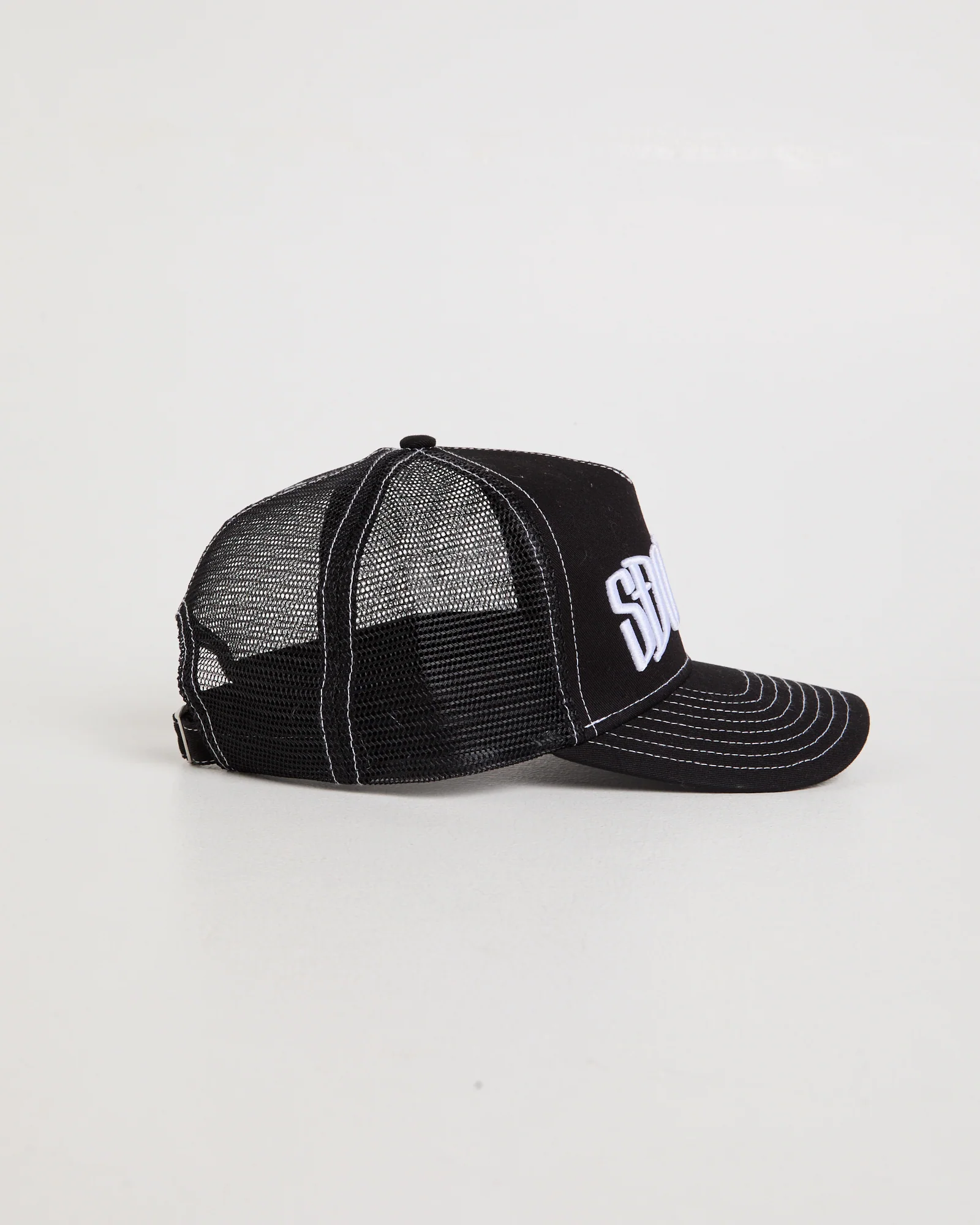 Mid-Block Curved Peak Trucker Cap - Image 4