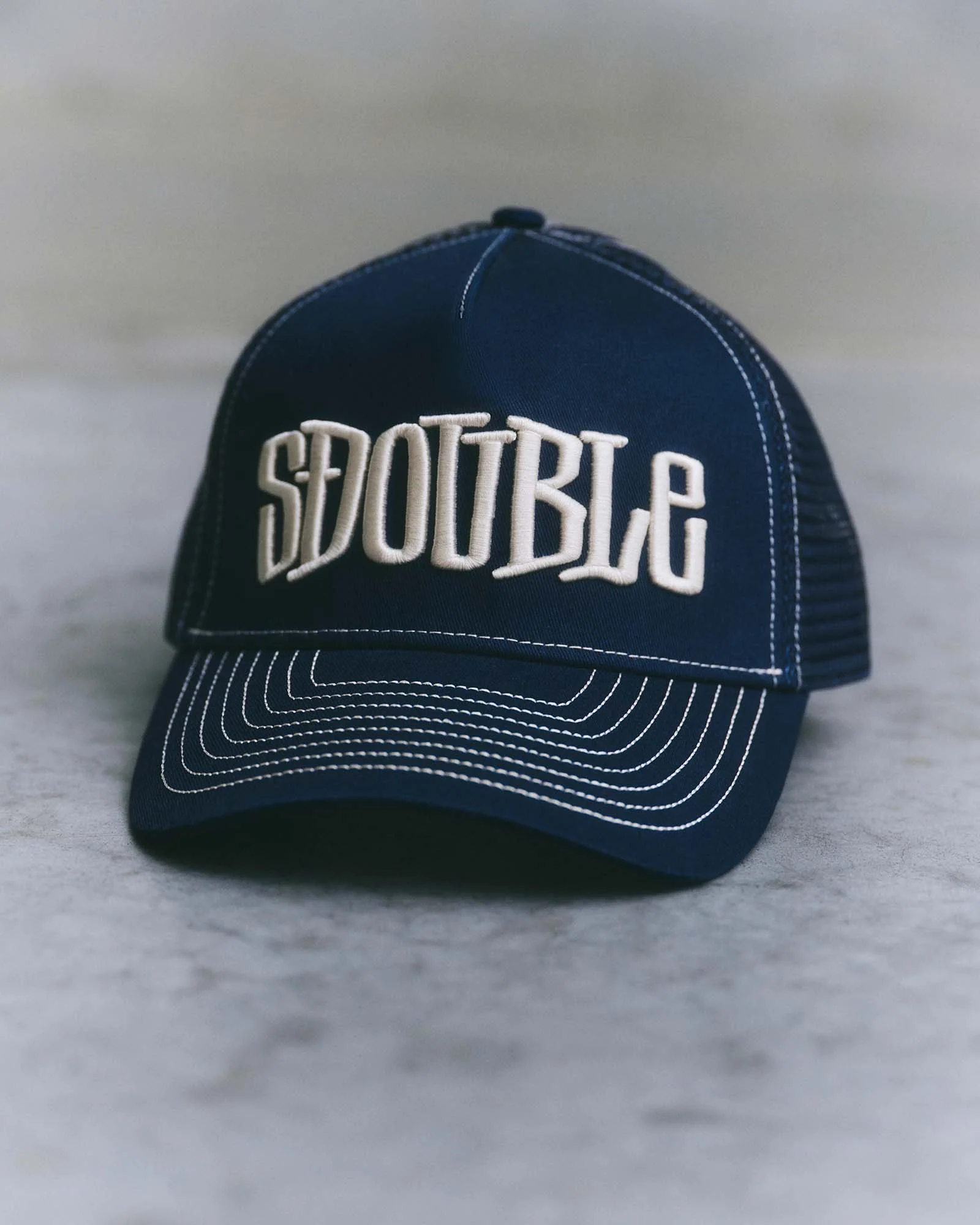 Mid-Block Curved Peak Trucker Cap - Image 3