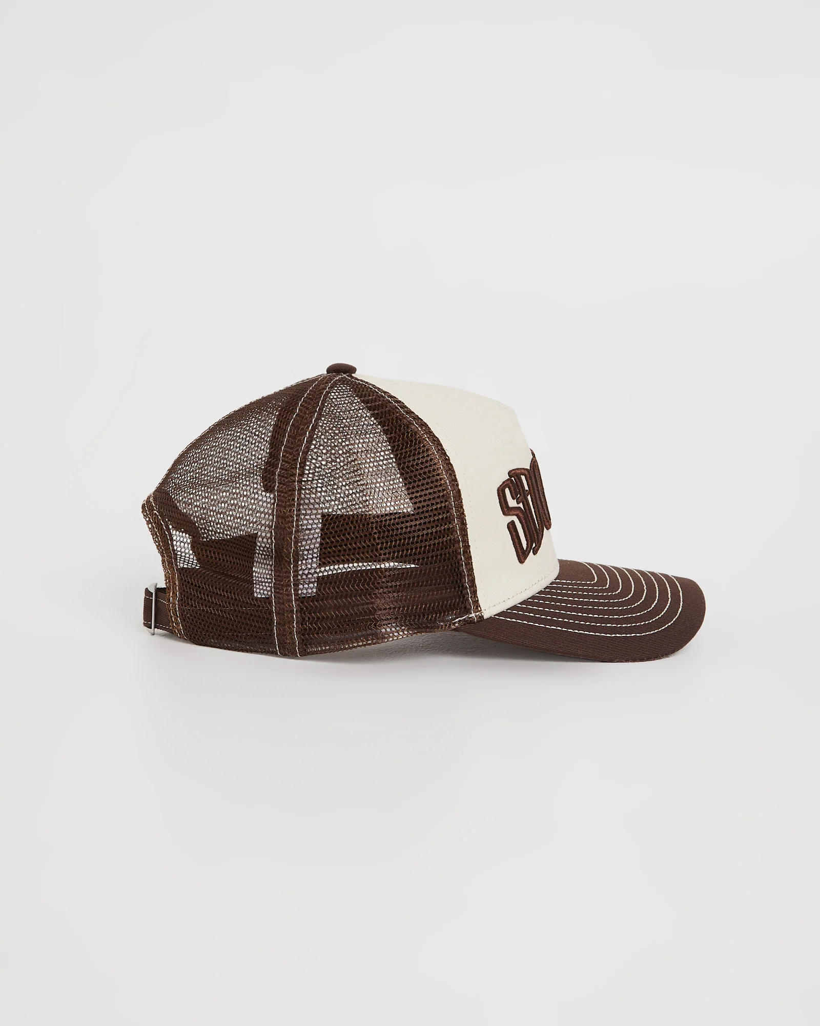 Mid-Block Curved Peak Trucker Cap - Image 3