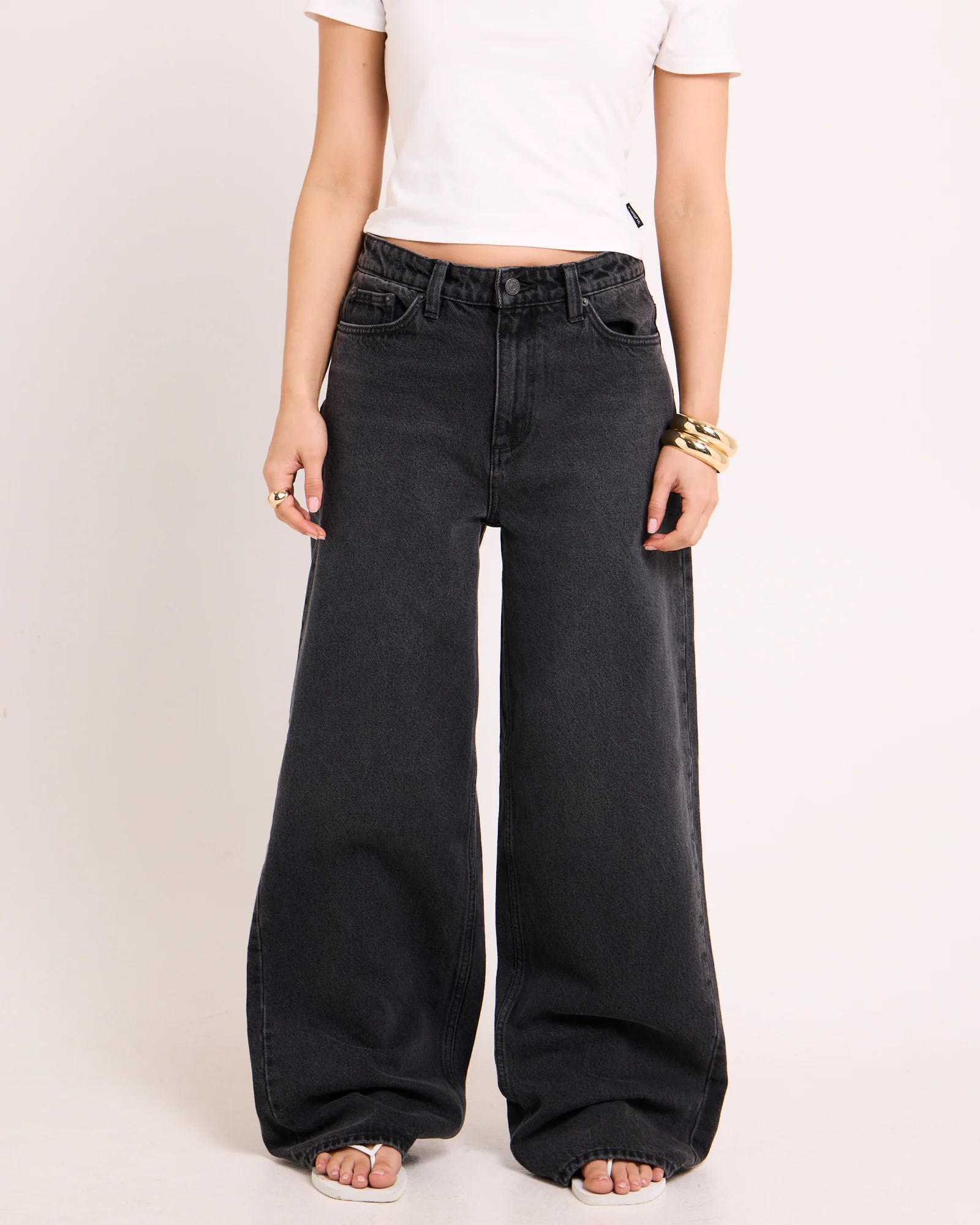 Mid Slouch Relaxed Denim Jeans Basalt - Image 2