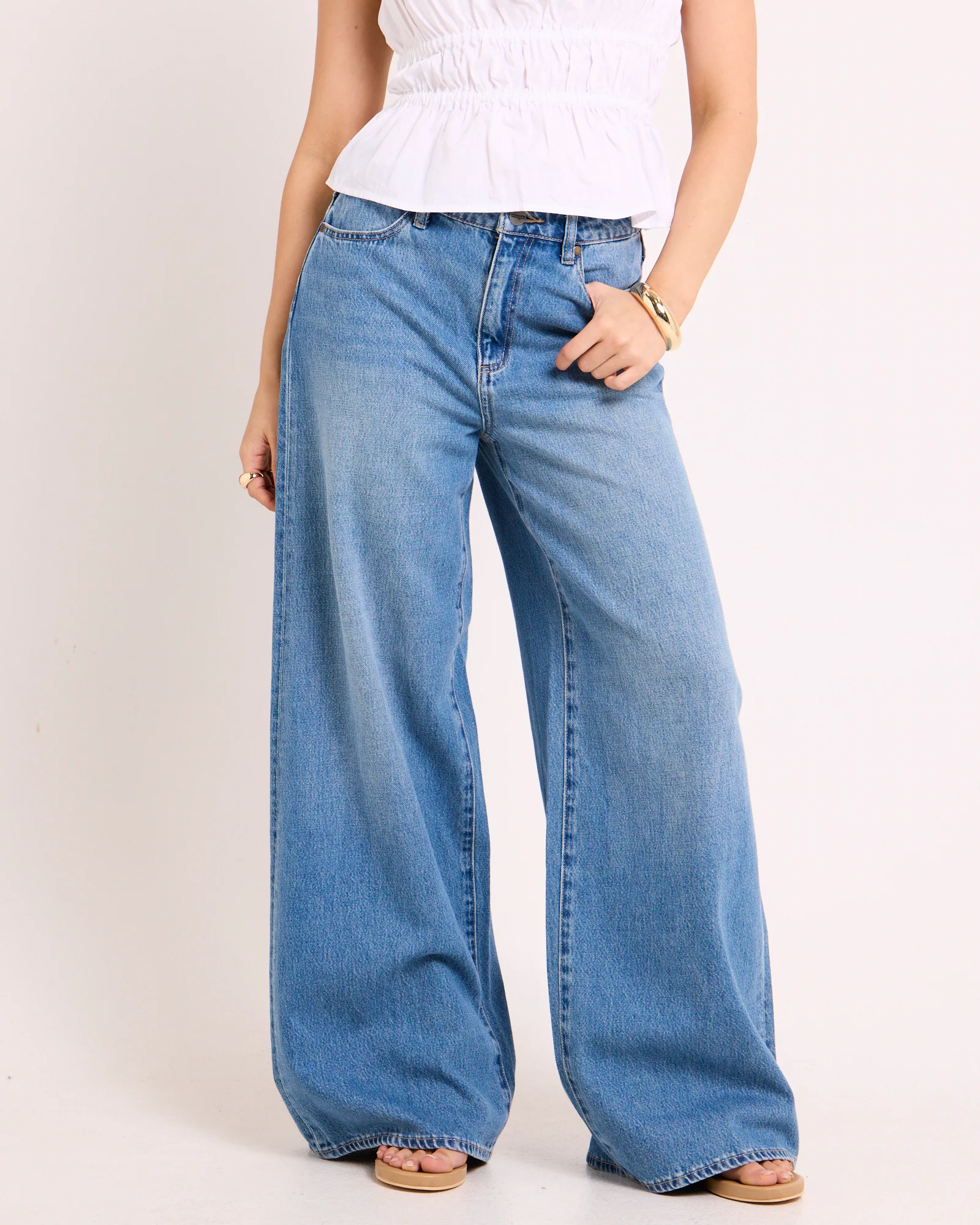 Mid Stevie Relaxed Denim Jeans - Image 2
