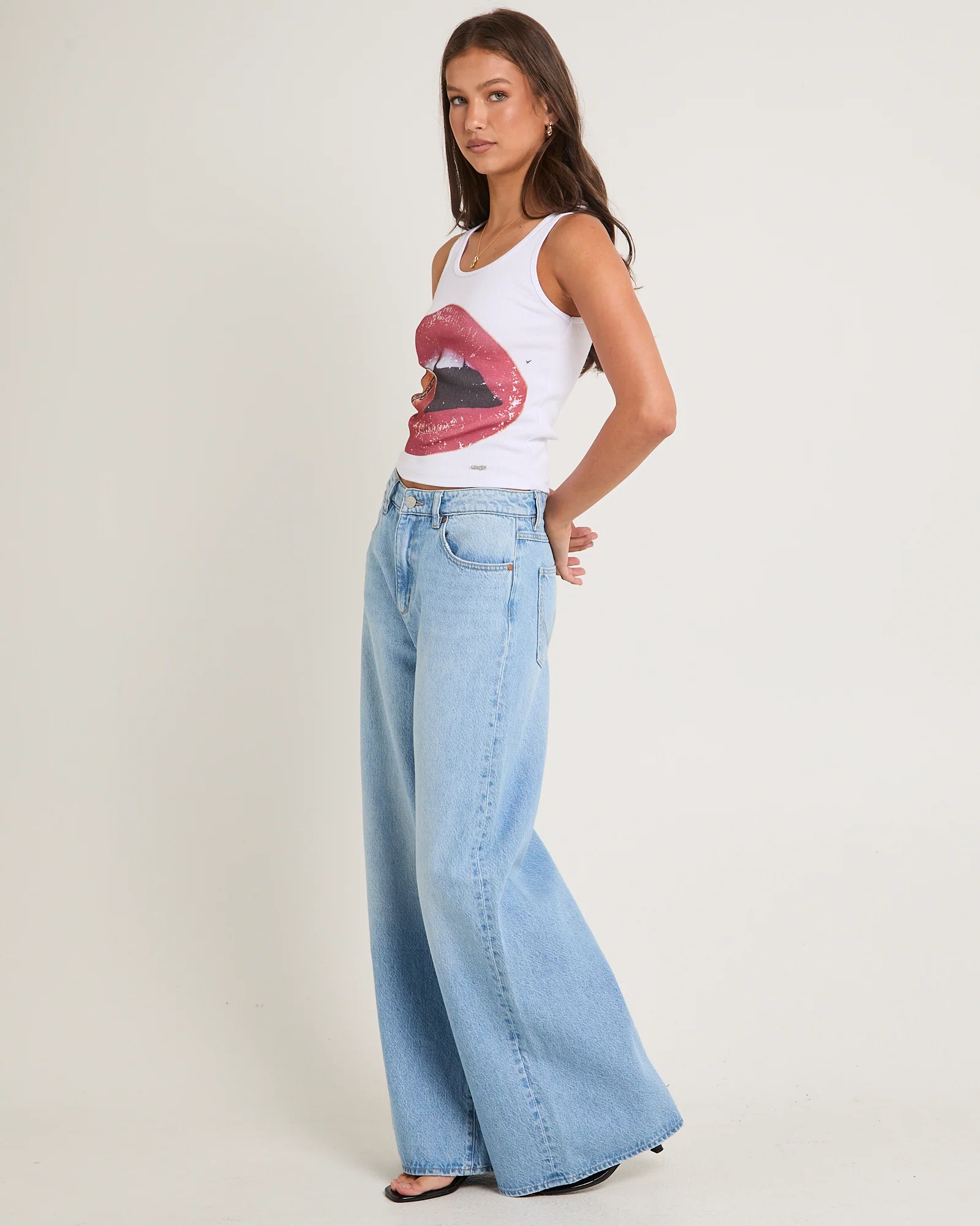 Mid Stevie Relaxed Denim Jeans Set Time Blue - Image 4