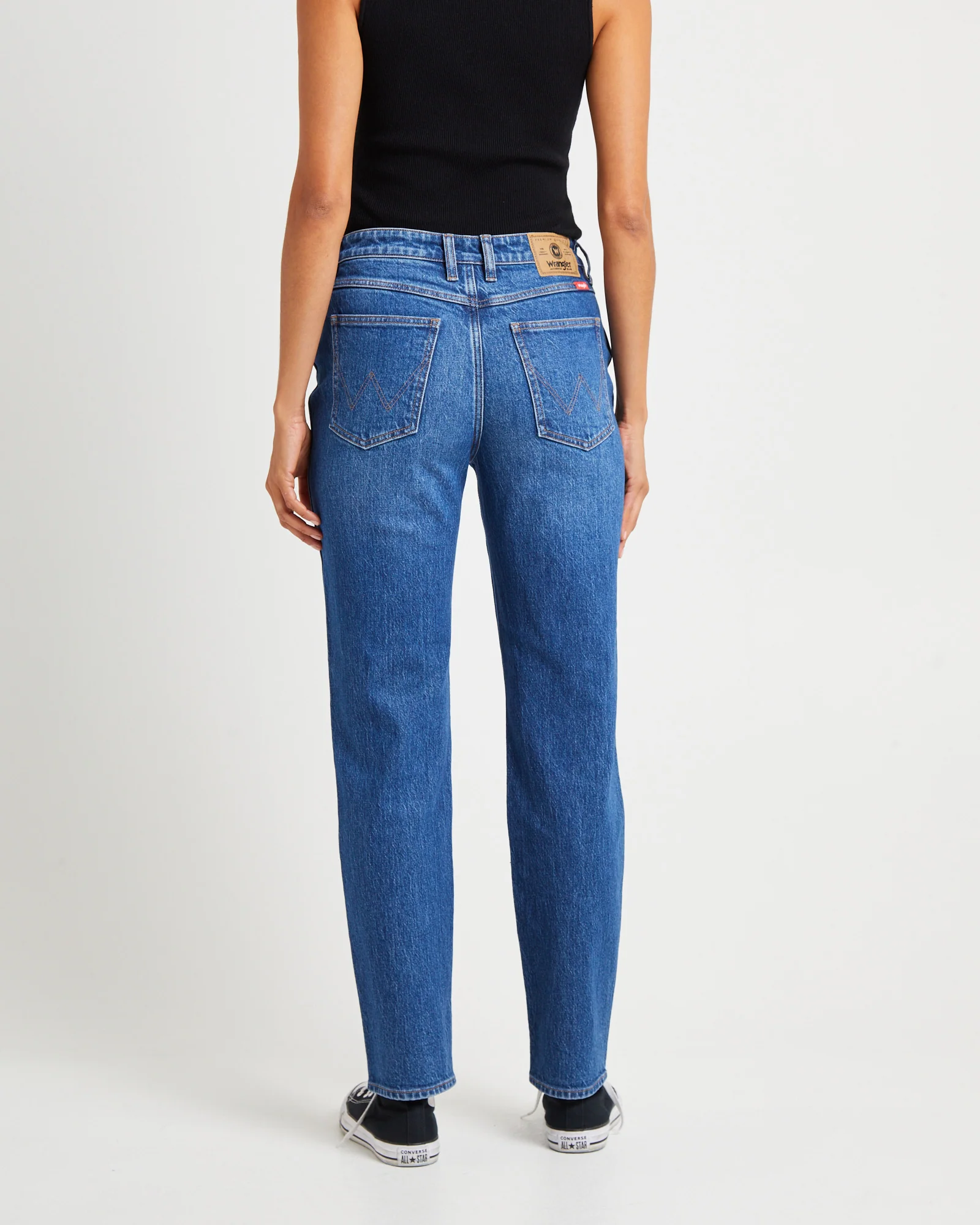 Mid Tori Slim Straight Denim Jeans  5 Year Fade - Image 2