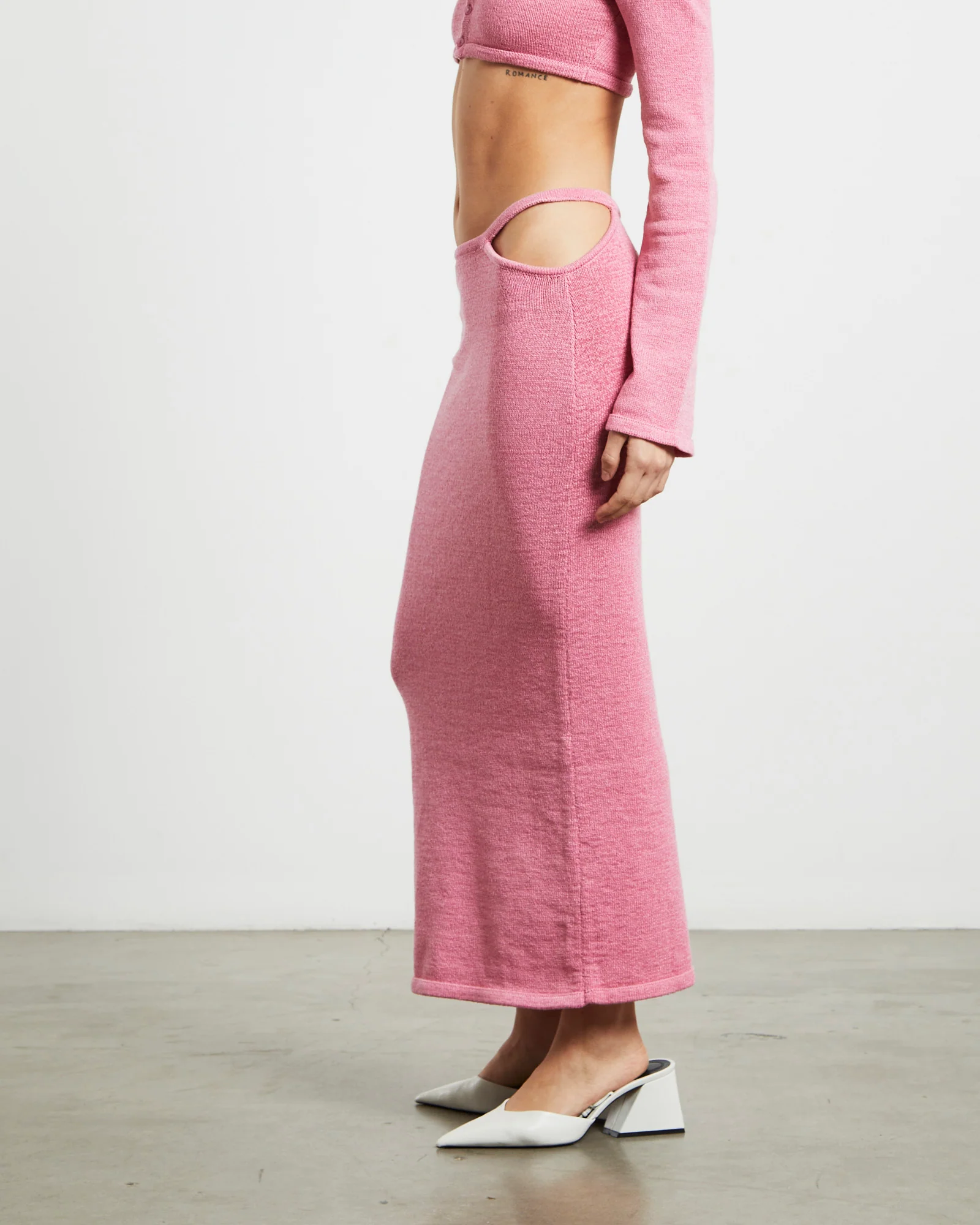 Mika Knit Strap Midi Skirt - Image 4