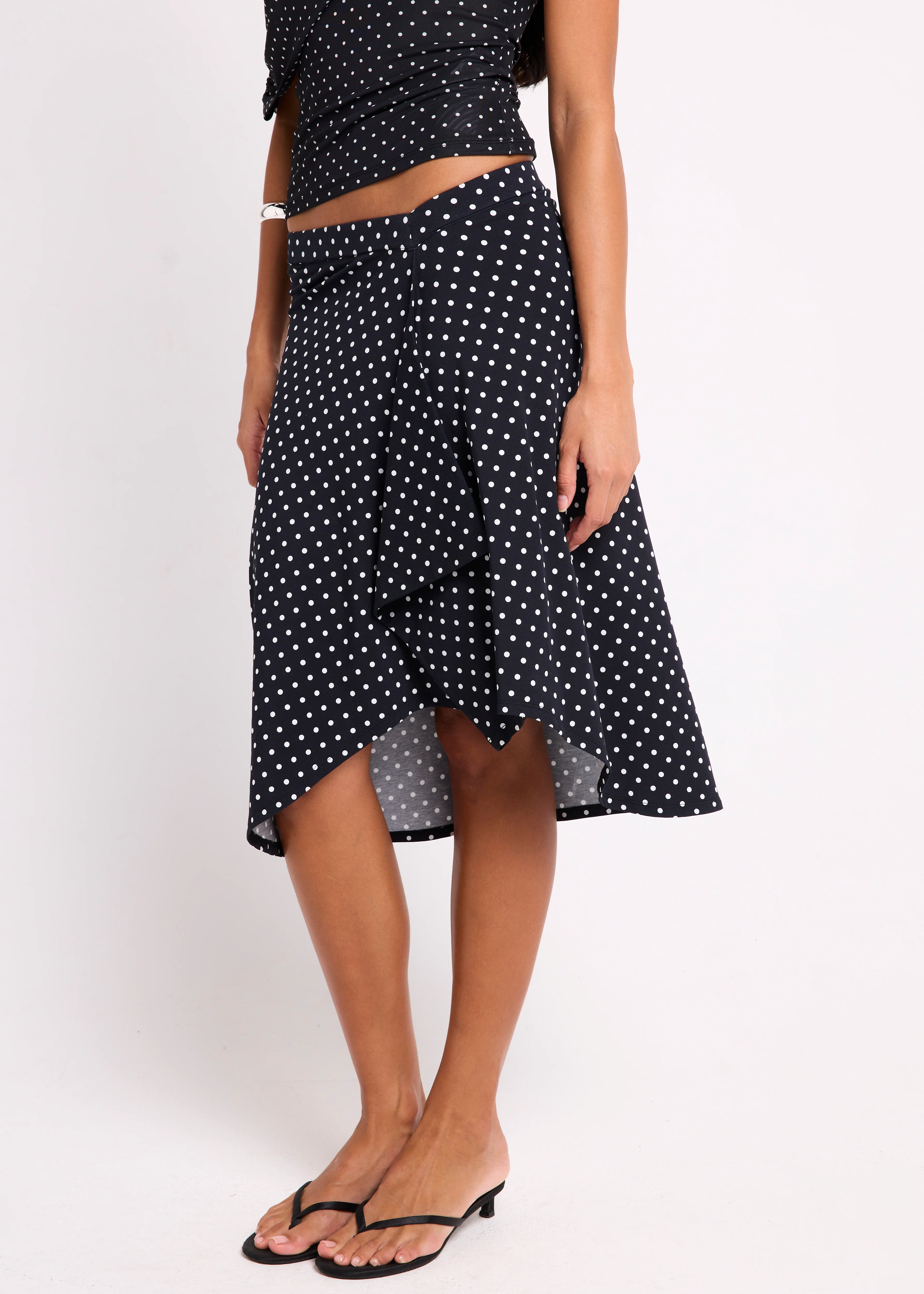 Mila Asymmetric Midi Skirt - Image 3