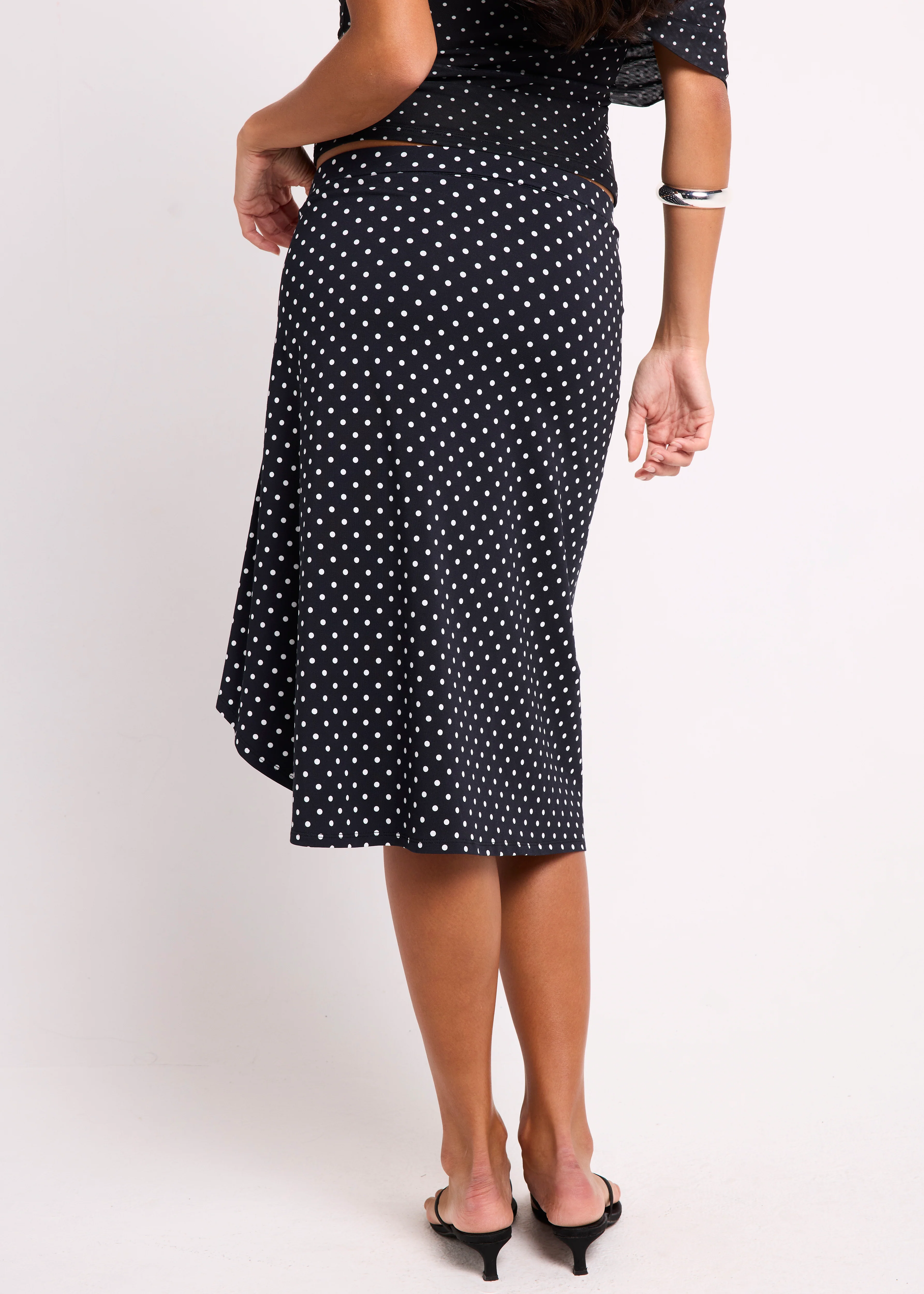 Mila Asymmetric Midi Skirt - Image 4