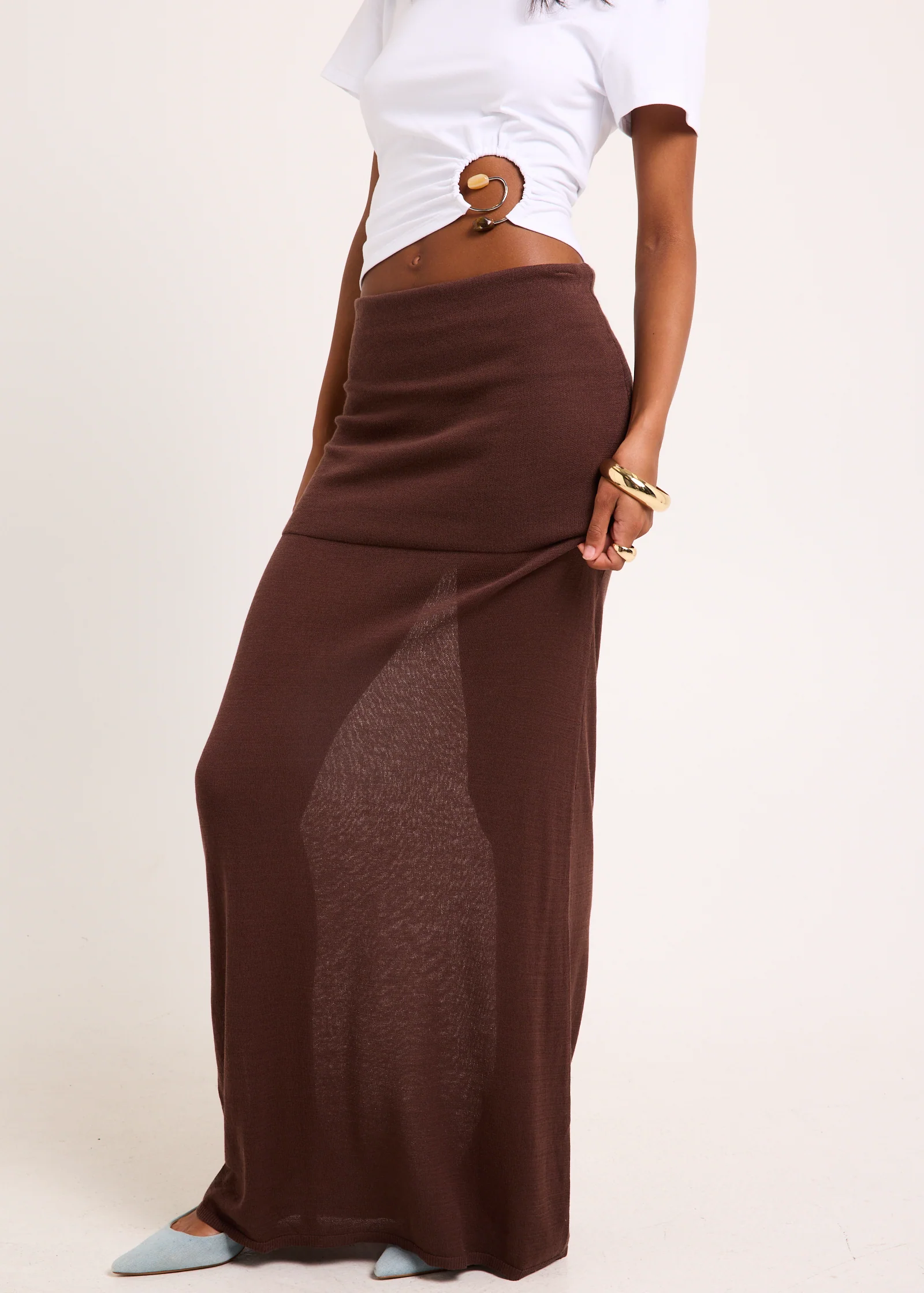 Milano Sheer Maxi Skirt - Image 3