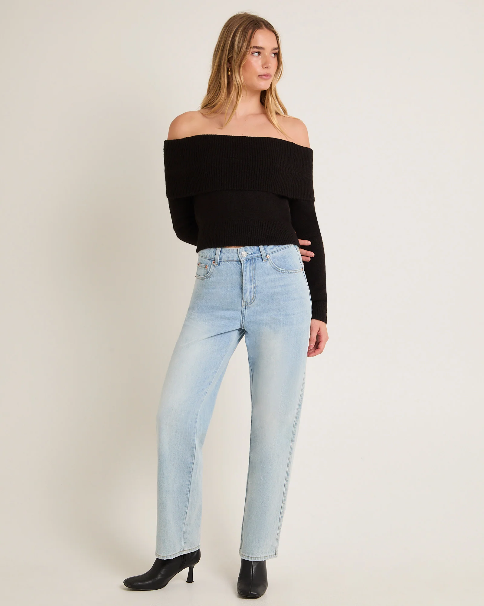 Milly Off Shoulder Knit Sweater - Image 3