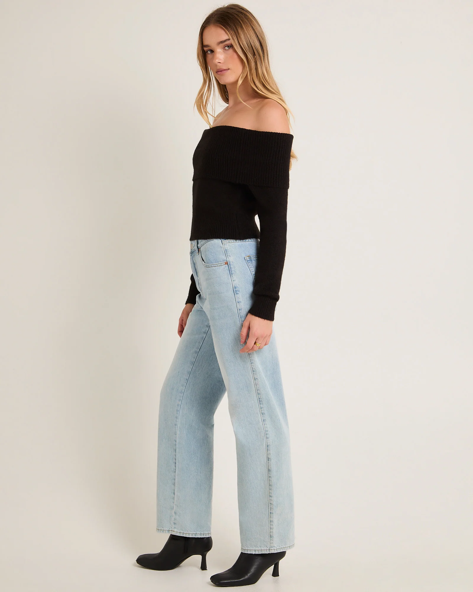 Milly Off Shoulder Knit Sweater - Image 4