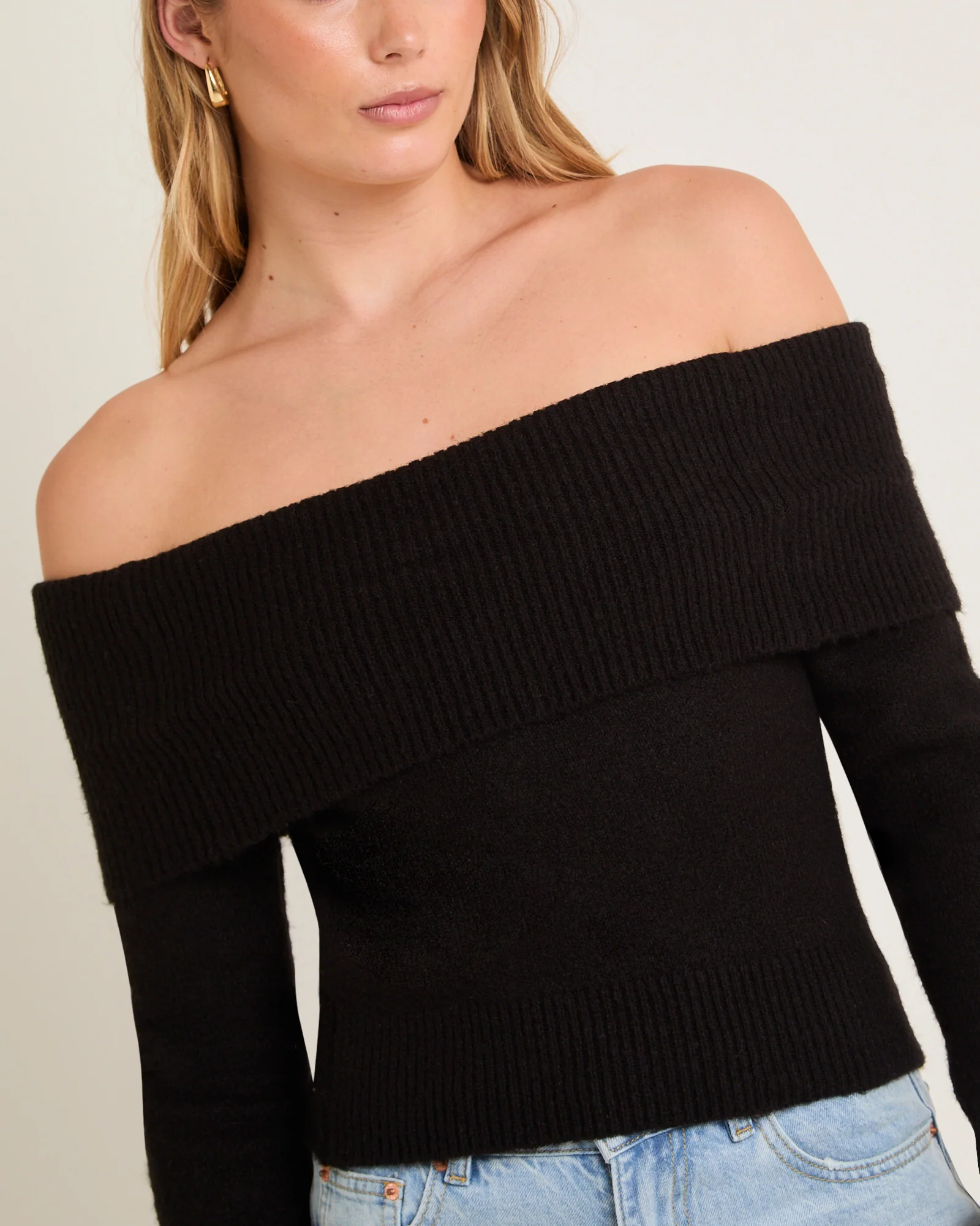Milly Off Shoulder Knit Sweater - Image 5