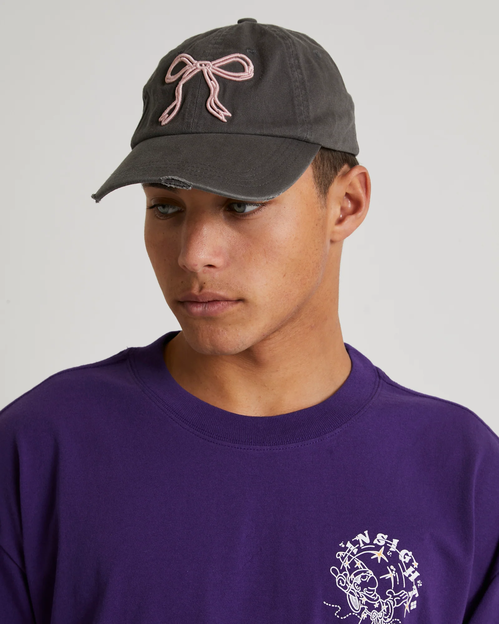 Mimi Bow Distressed Cap - Image 4