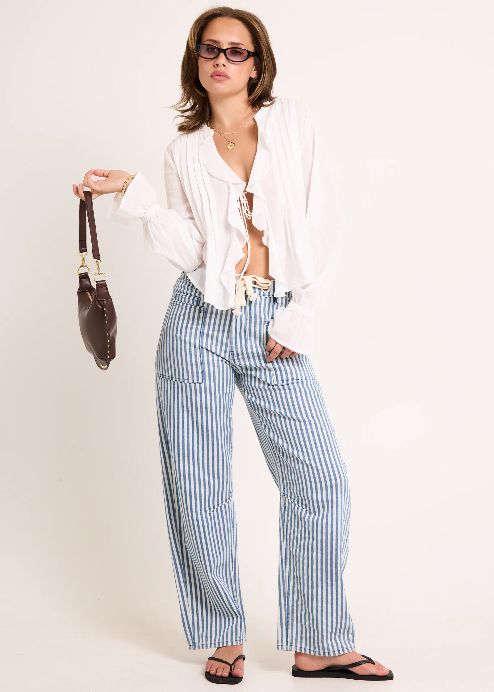 Minerva Frilled Long Sleeve Shirt - Image 2