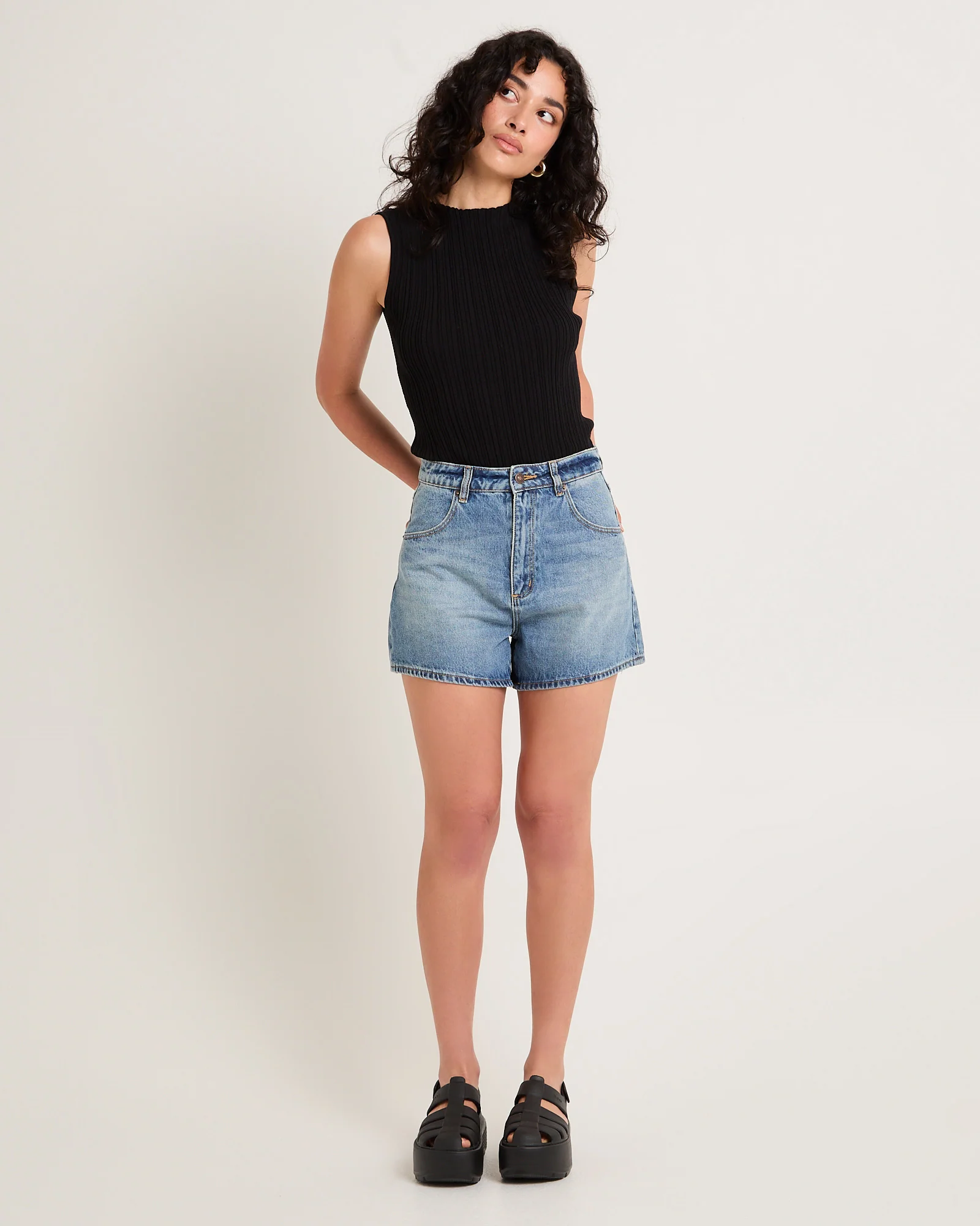 Mirage Denim Shorts Mid Vintage - Image 3