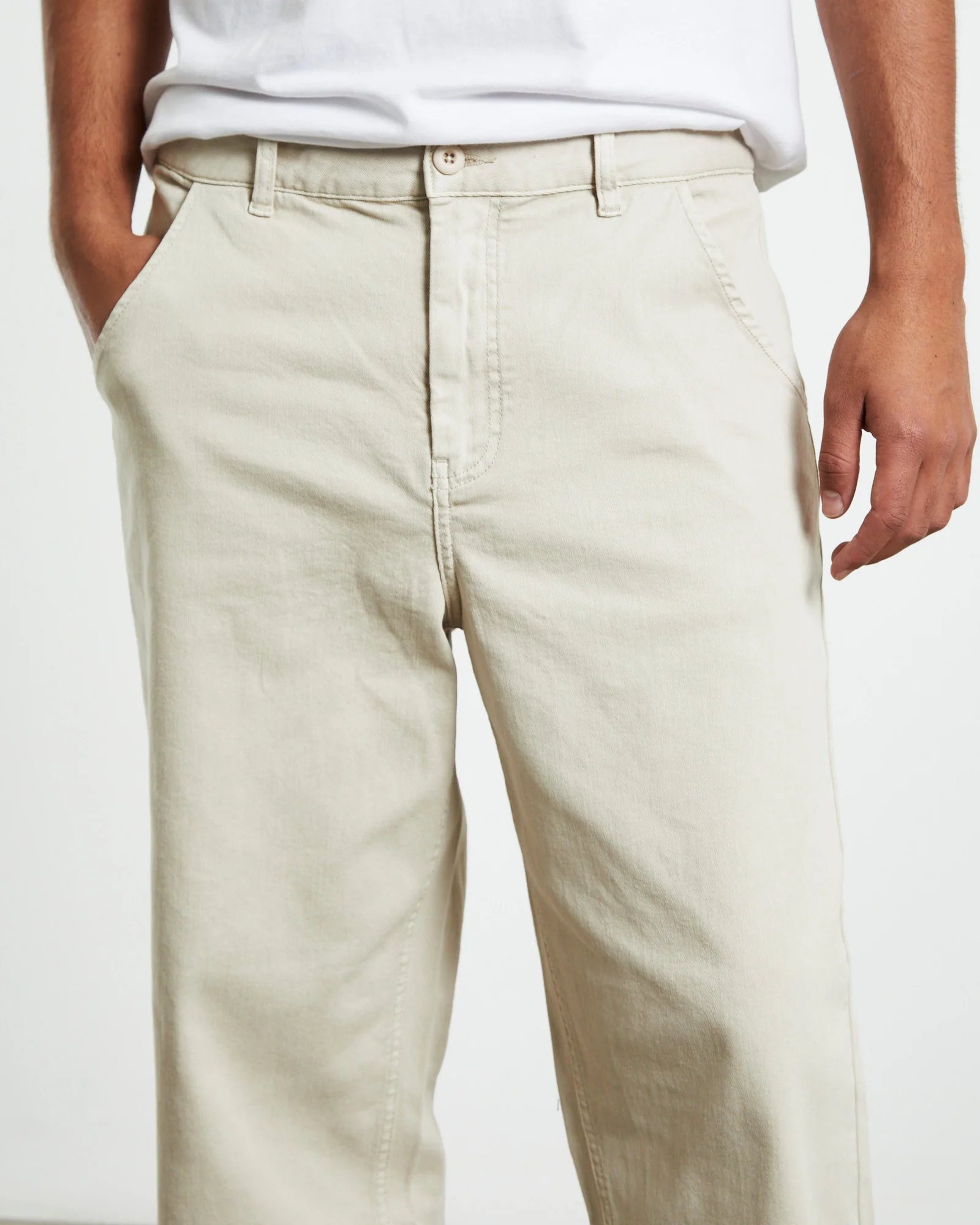Miranda Vintage Straight Pants Stone - Image 5