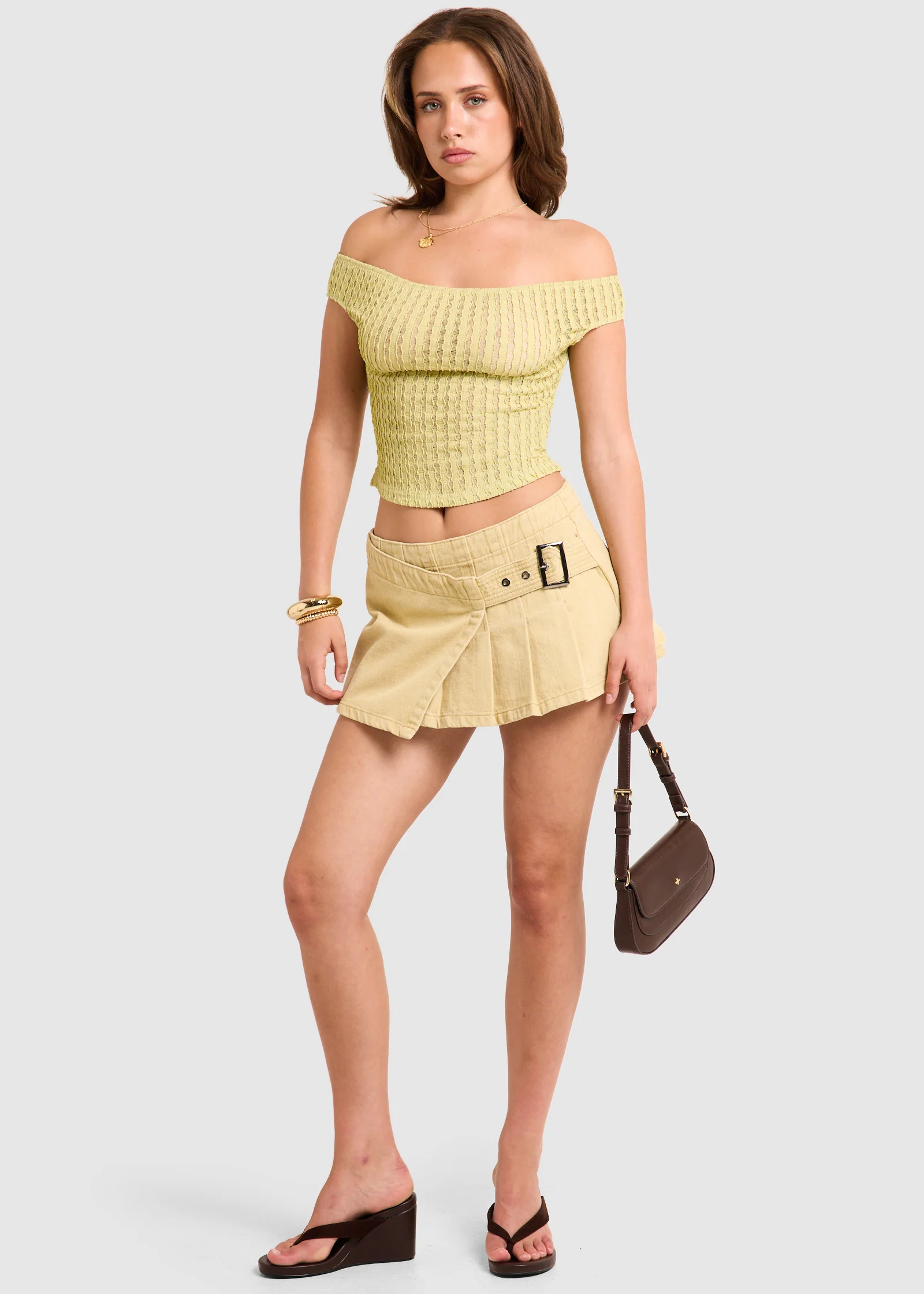 Molly Pleat Wrap Skirt - Image 2