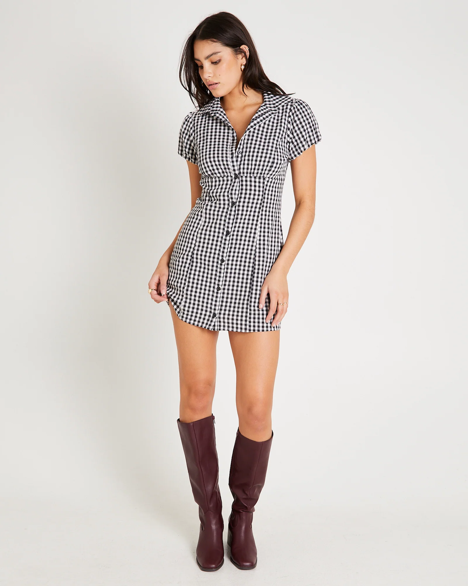 Monica Shirt Mini Dress - Image 3