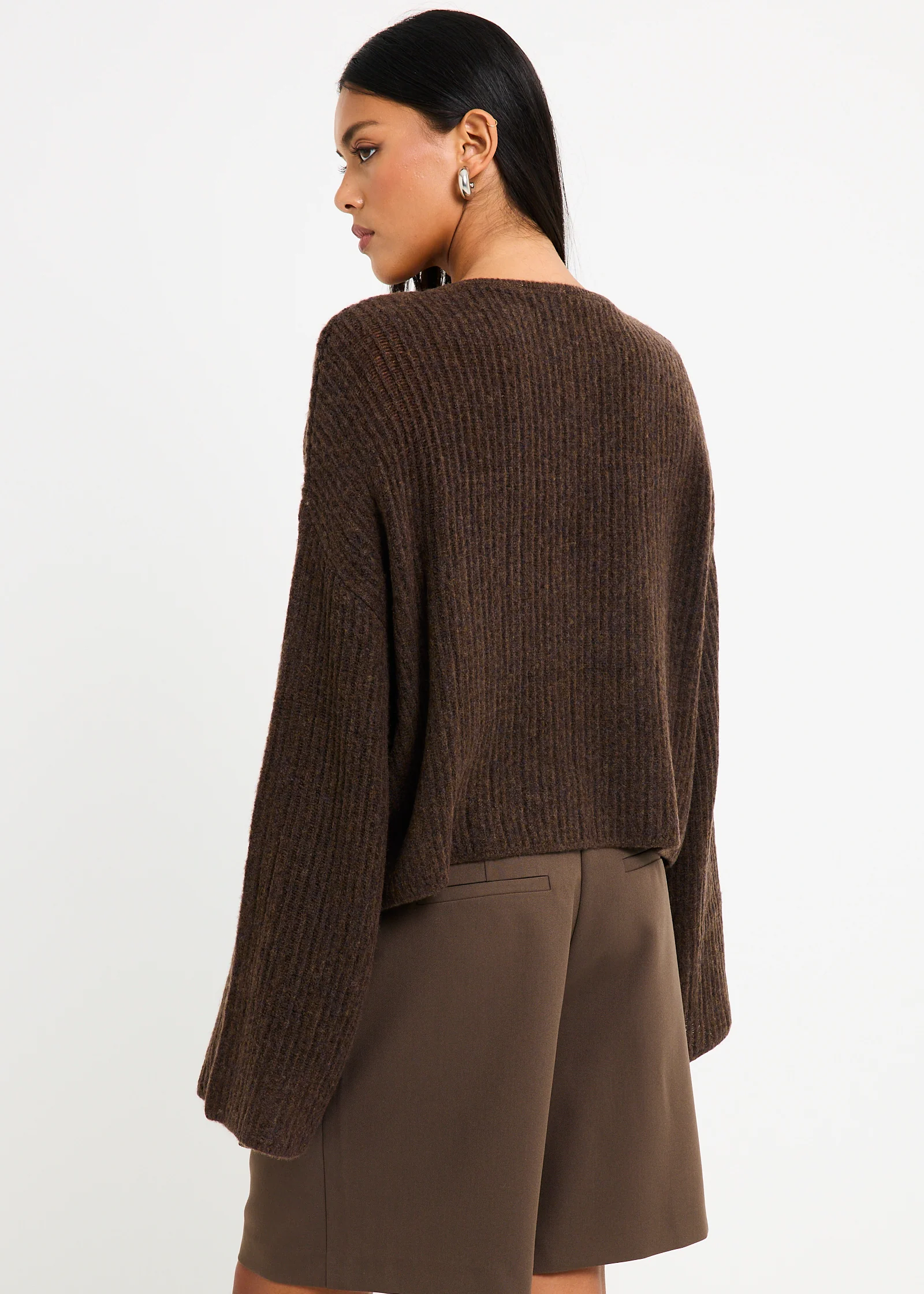 Monica Ladder Long Sleeve Knit Sweater - Image 4