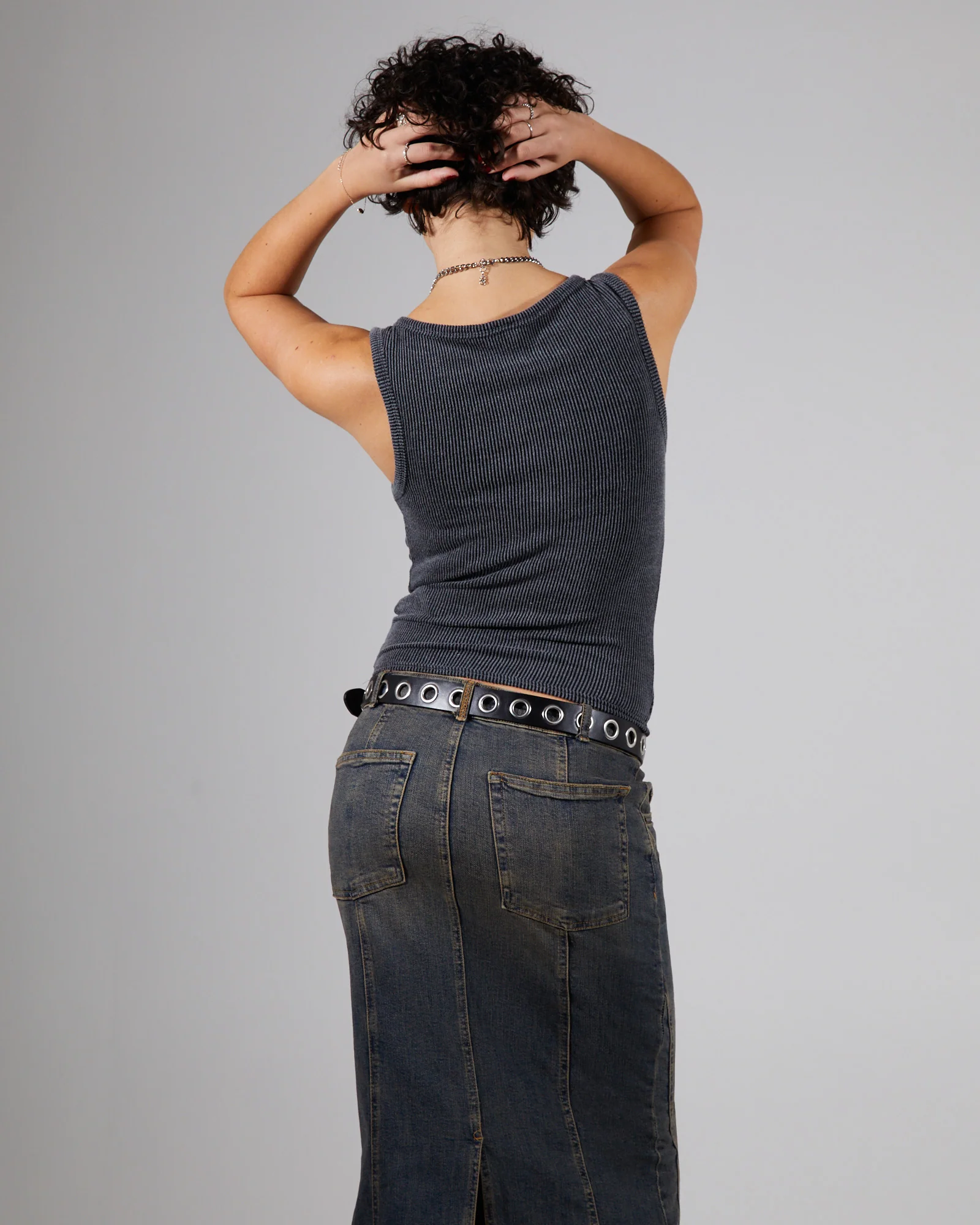Mono Photo Rib Tank Top - Image 2